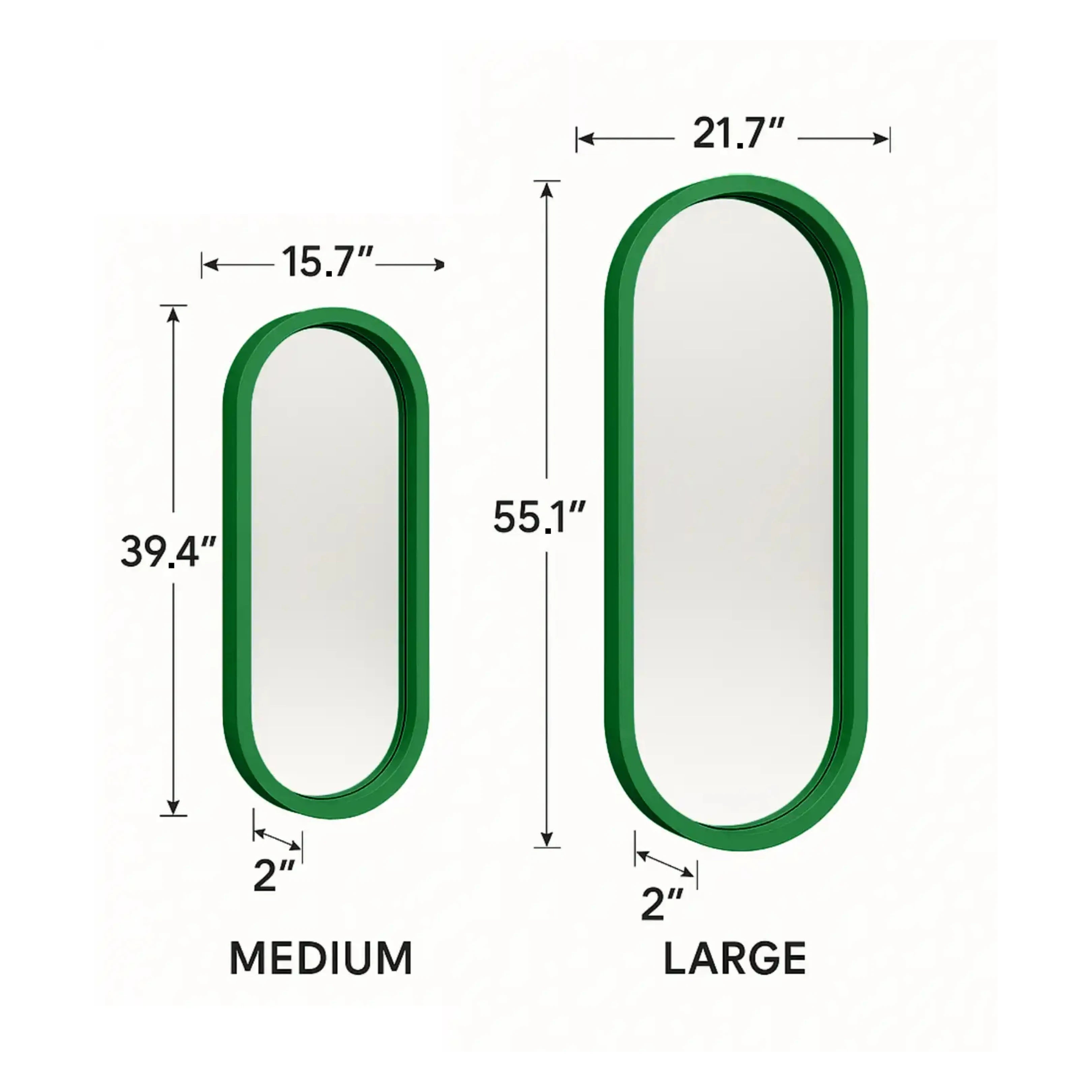 Pill Mirror Mirror Interior Moderna
