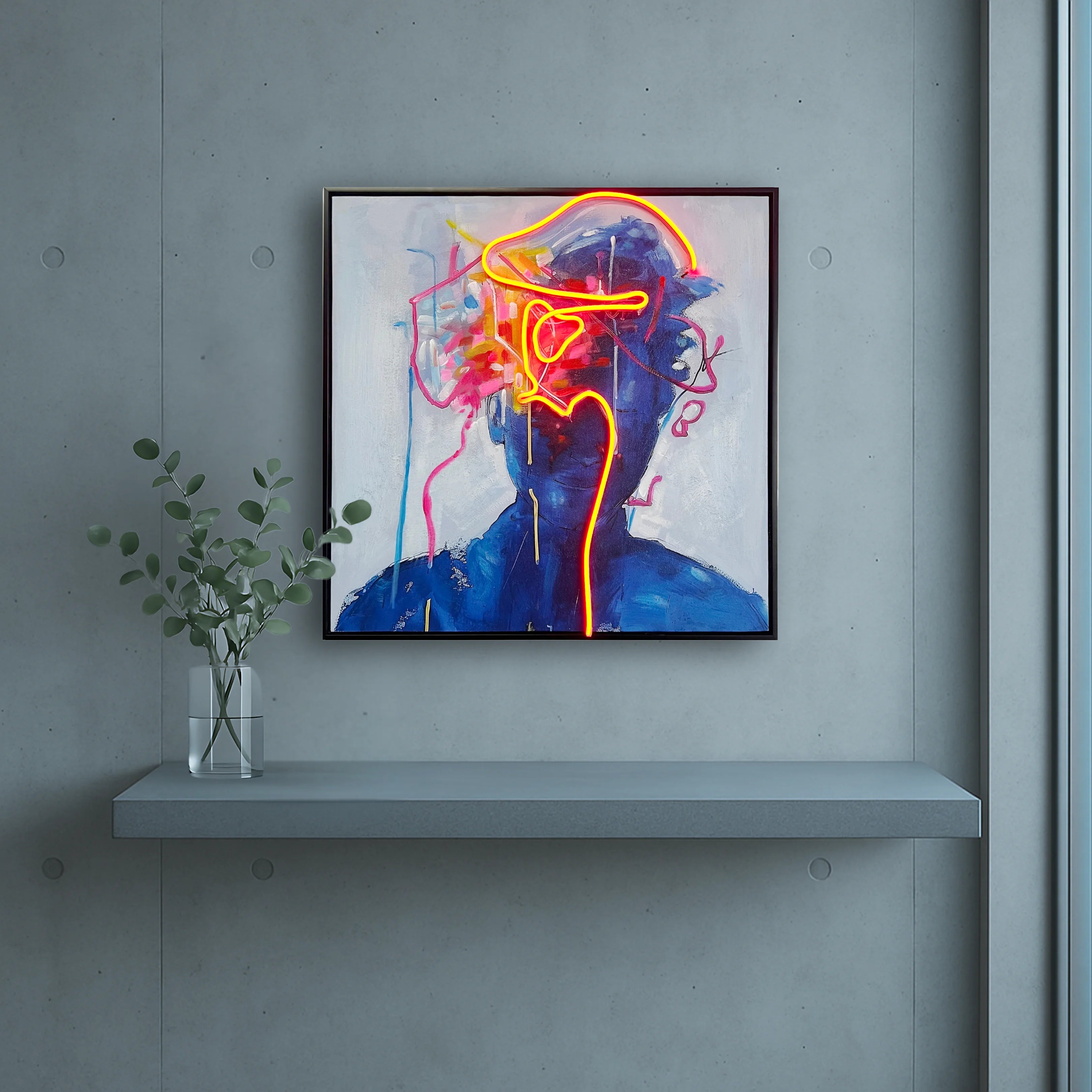 Red Memory Wall Art Interior Moderna