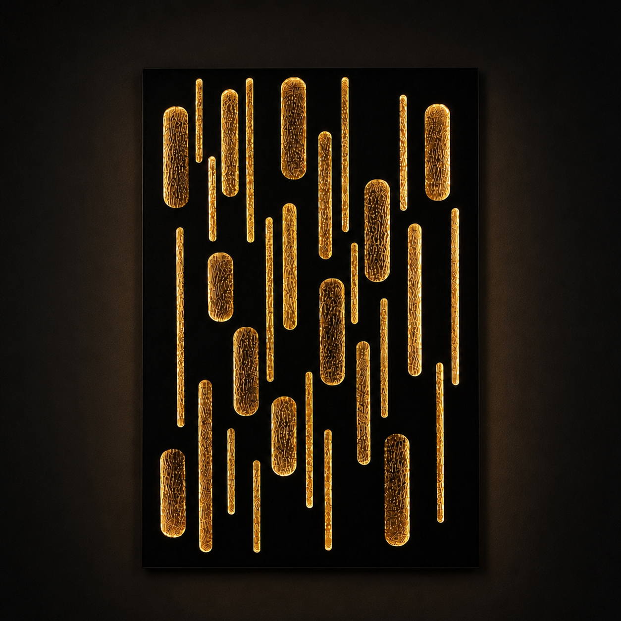 Gilded Descent Wall Art Interior Moderna
