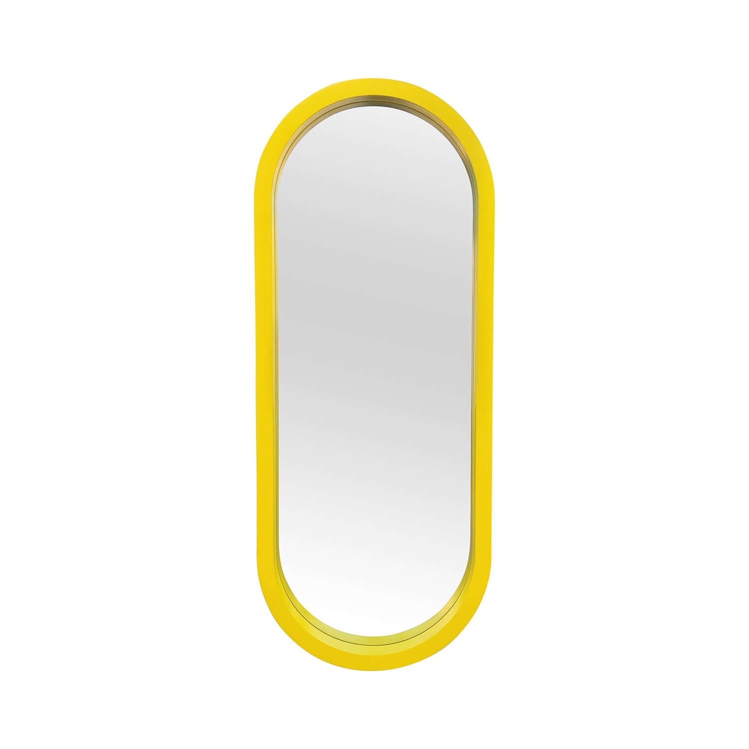 Oversized Pill Mirror Mirror Interior Moderna Yellow  