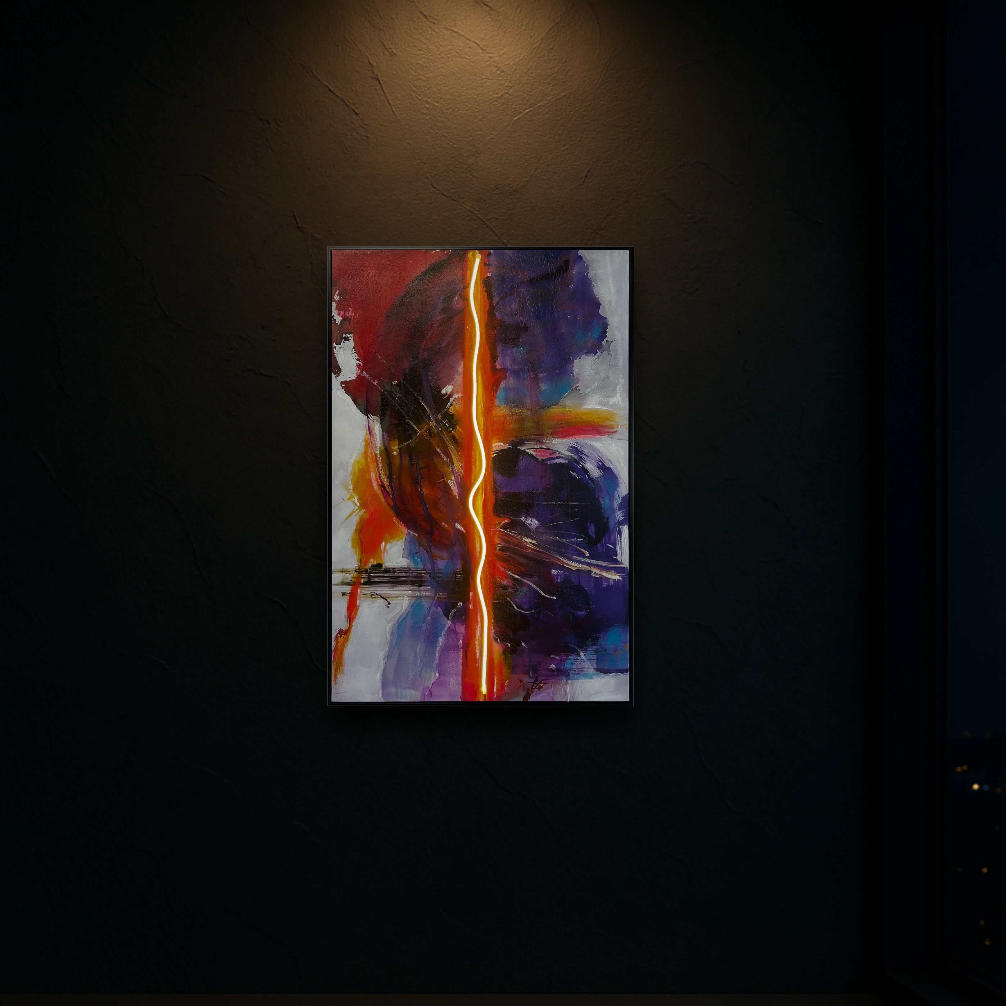 Split Signal Wall Art Interior Moderna