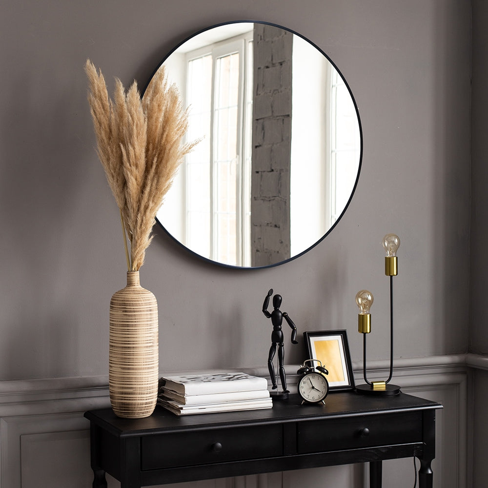 Round Metal Mirror Mirror Interior Moderna