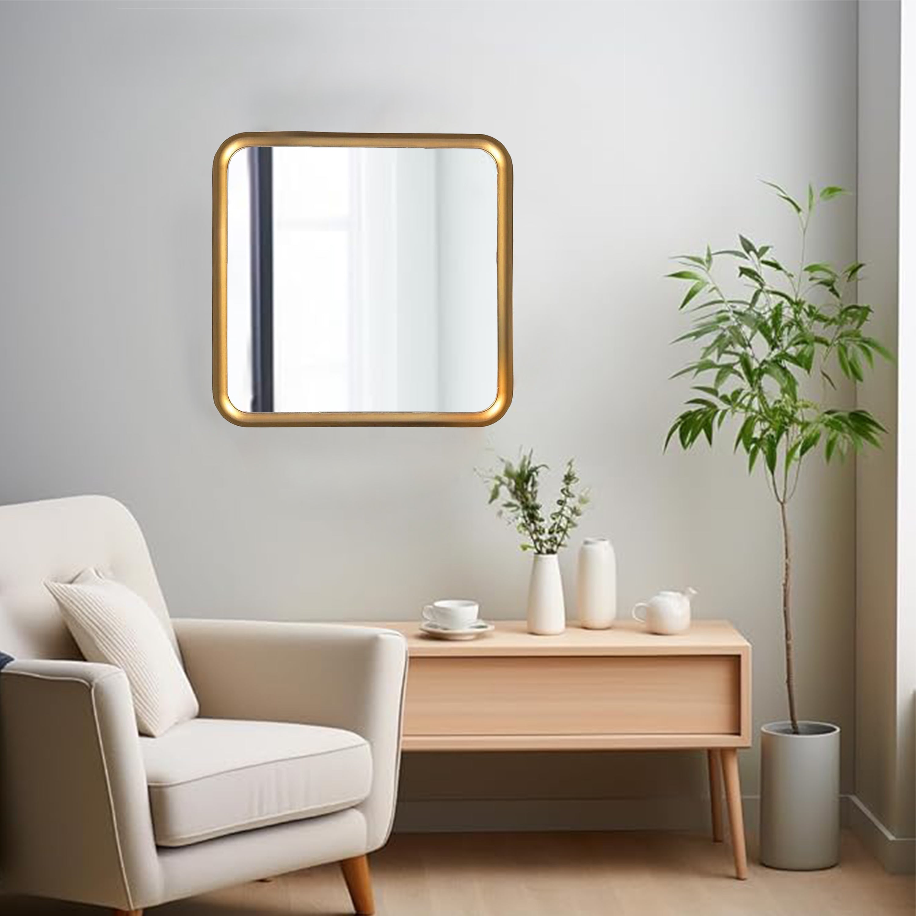 The Bold Square Mirror Mirror Interior Moderna   