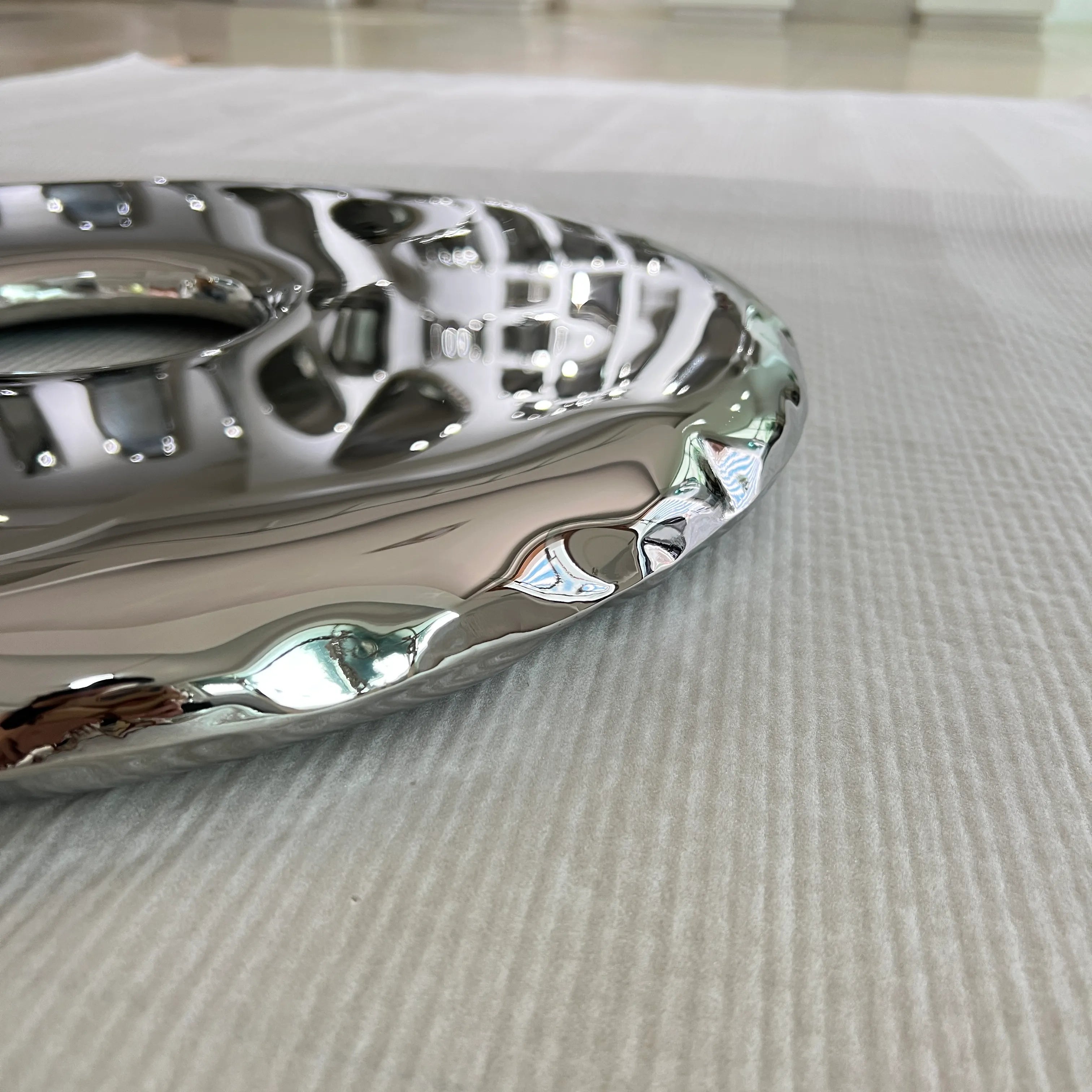 Silver Rondo Mirror Mirror Interior Moderna