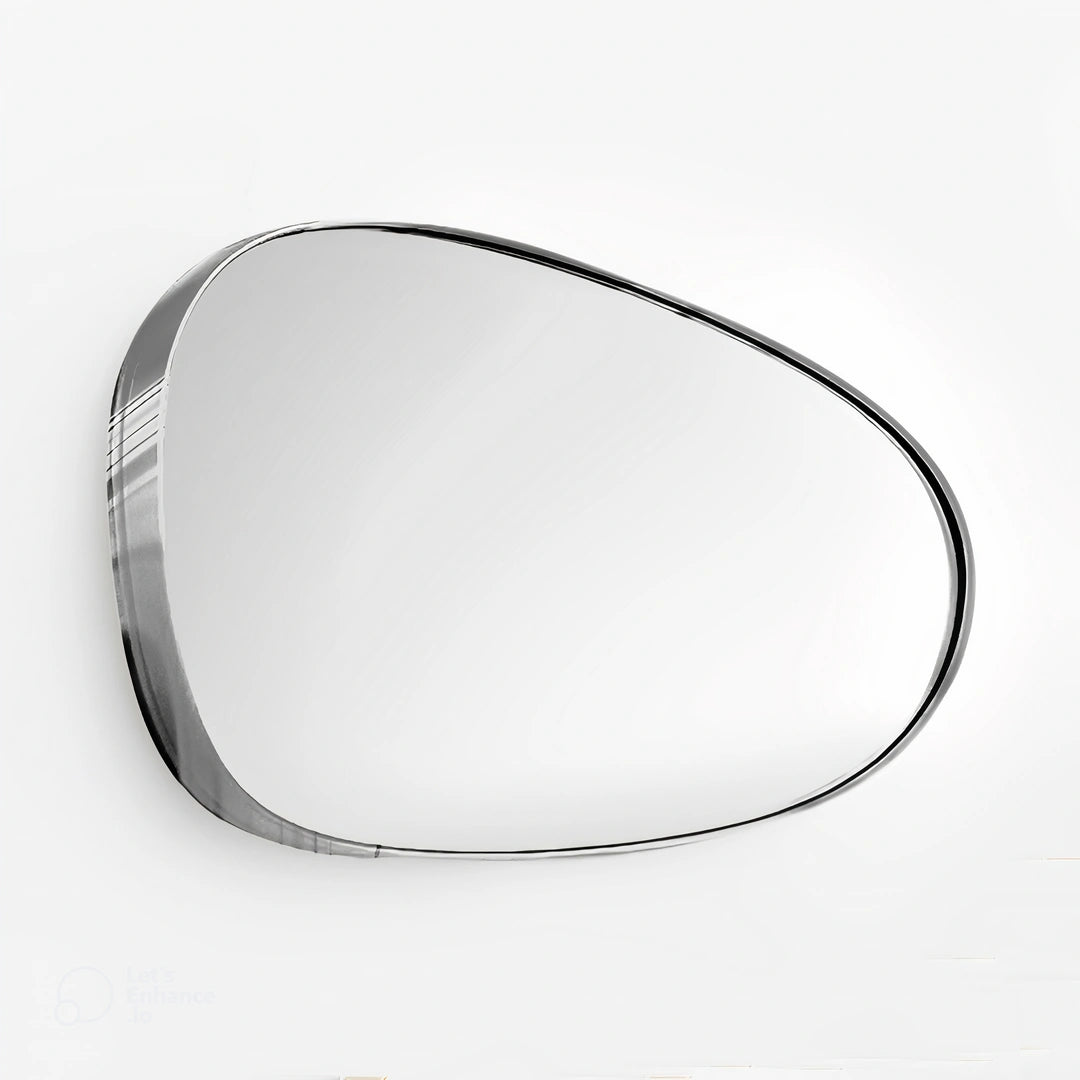 Pebble Mirror Set Mirror Interior Moderna Chrome Silver Piece A