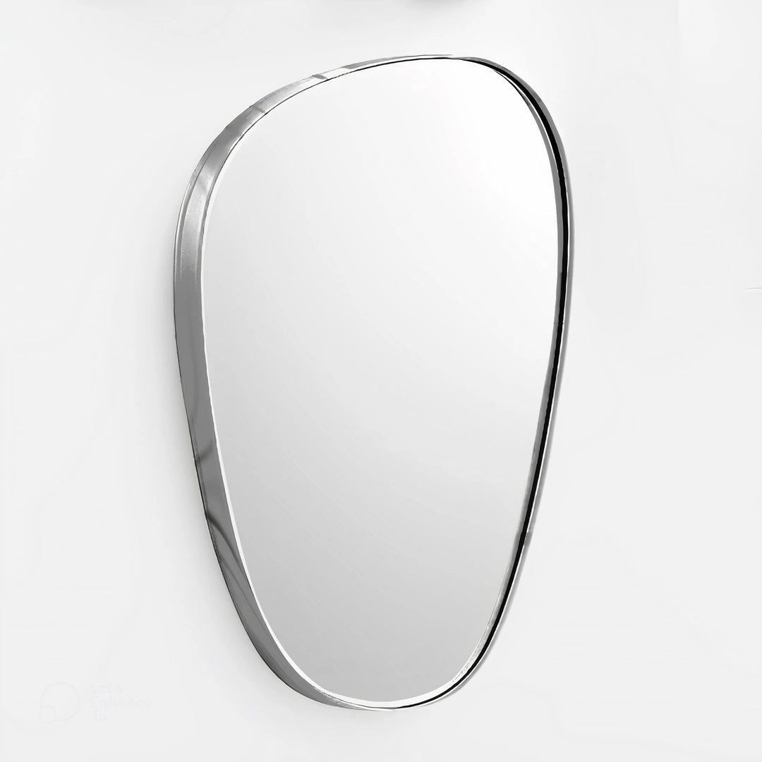 Pebble Mirror Set Mirror Interior Moderna Chrome Silver Piece C