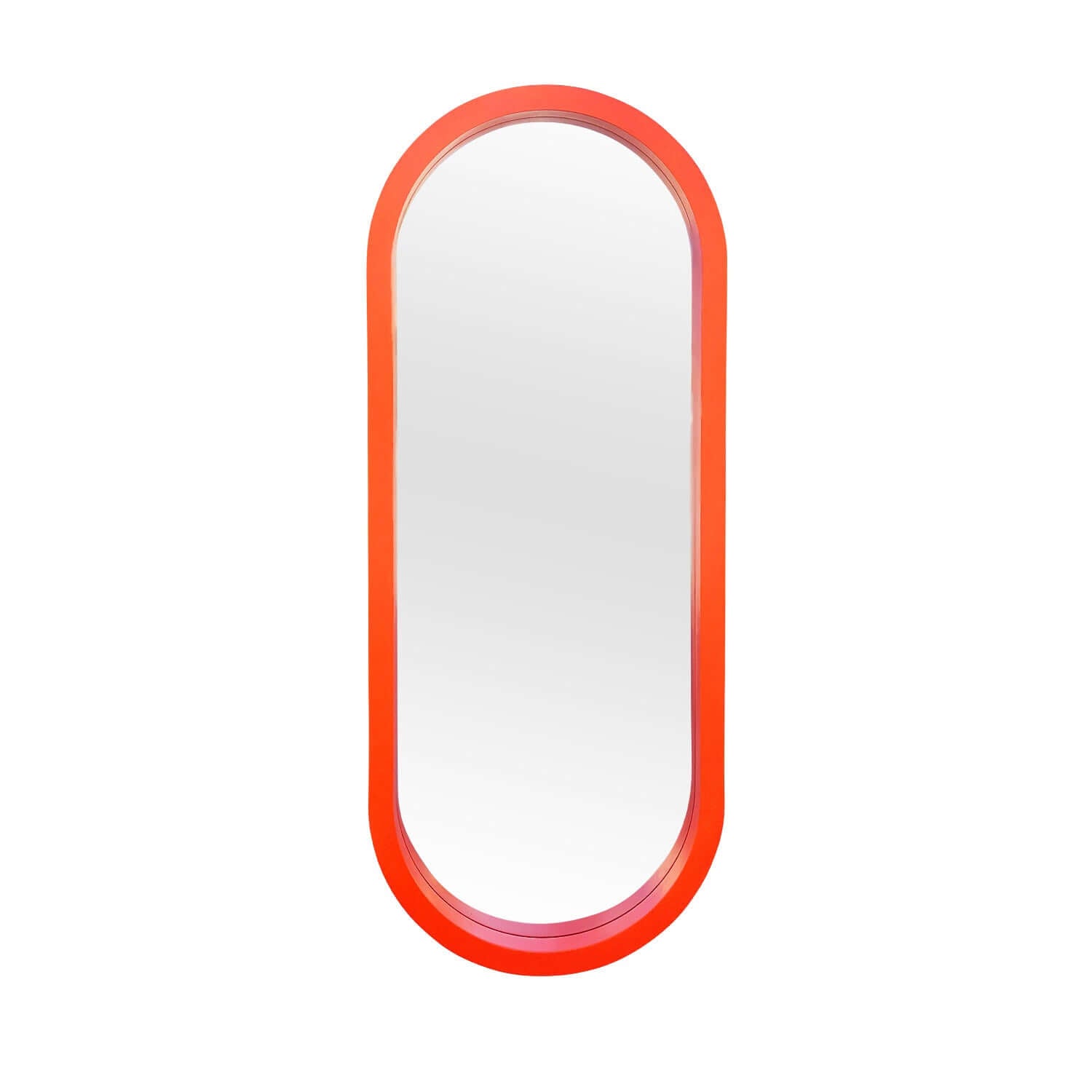 Oversized Pill Mirror Mirror Interior Moderna Orange  