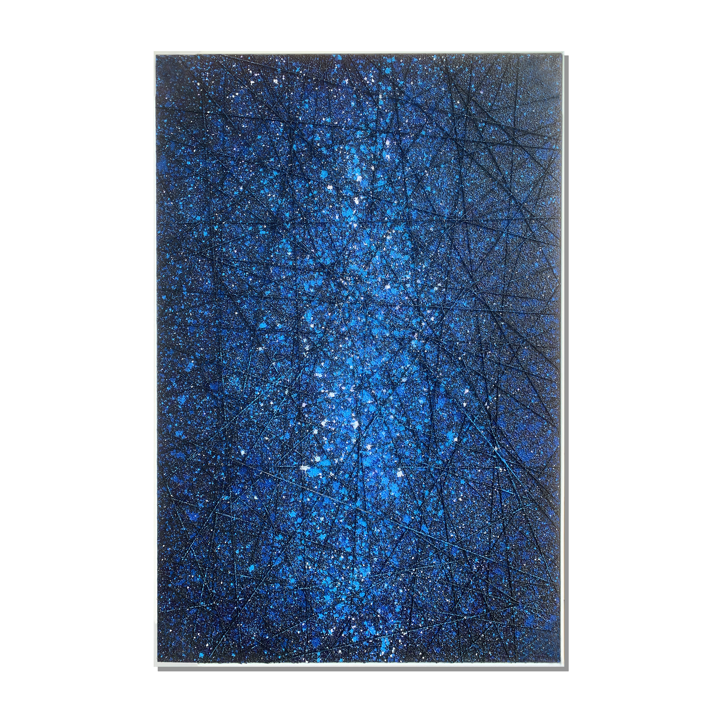 Abstract Stormscape Wall Art Interior Moderna Blue  