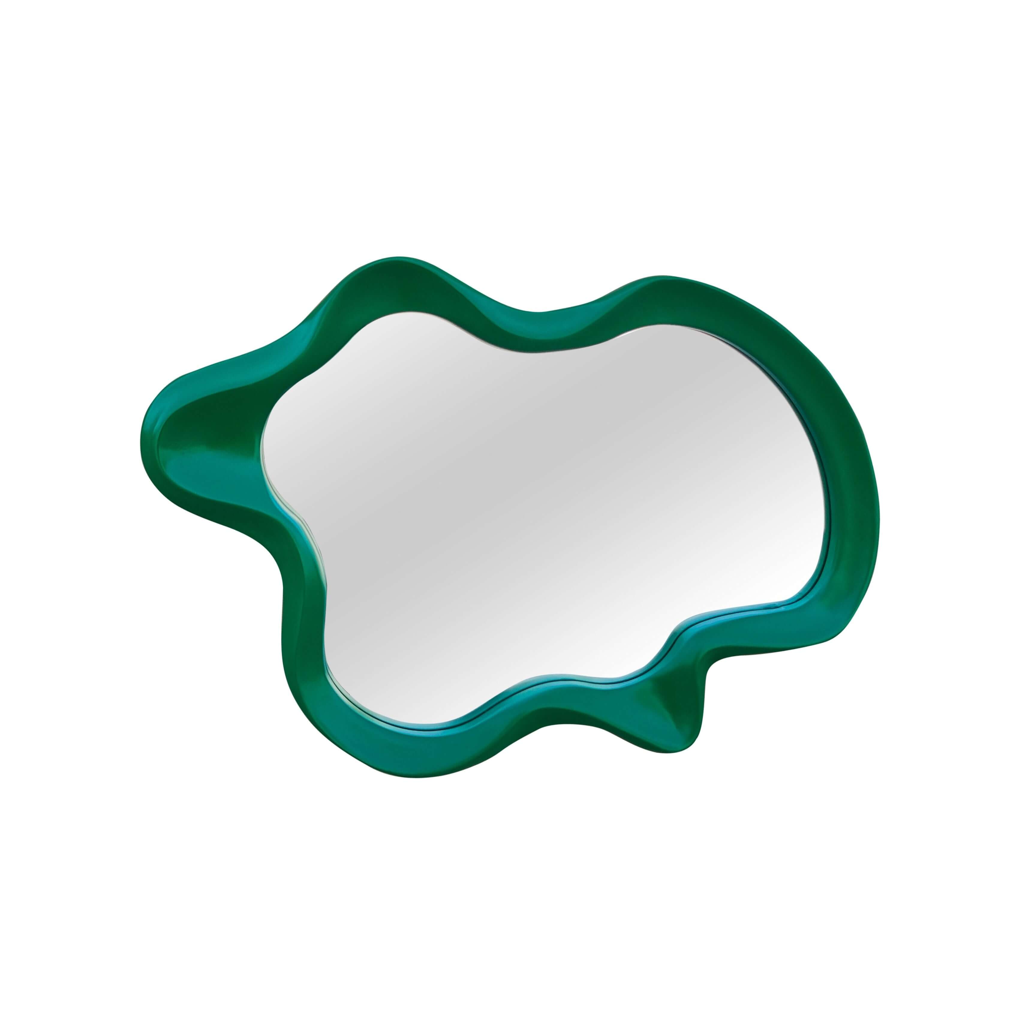 Irregular Wave Mirror Mirror Interior Moderna Green  