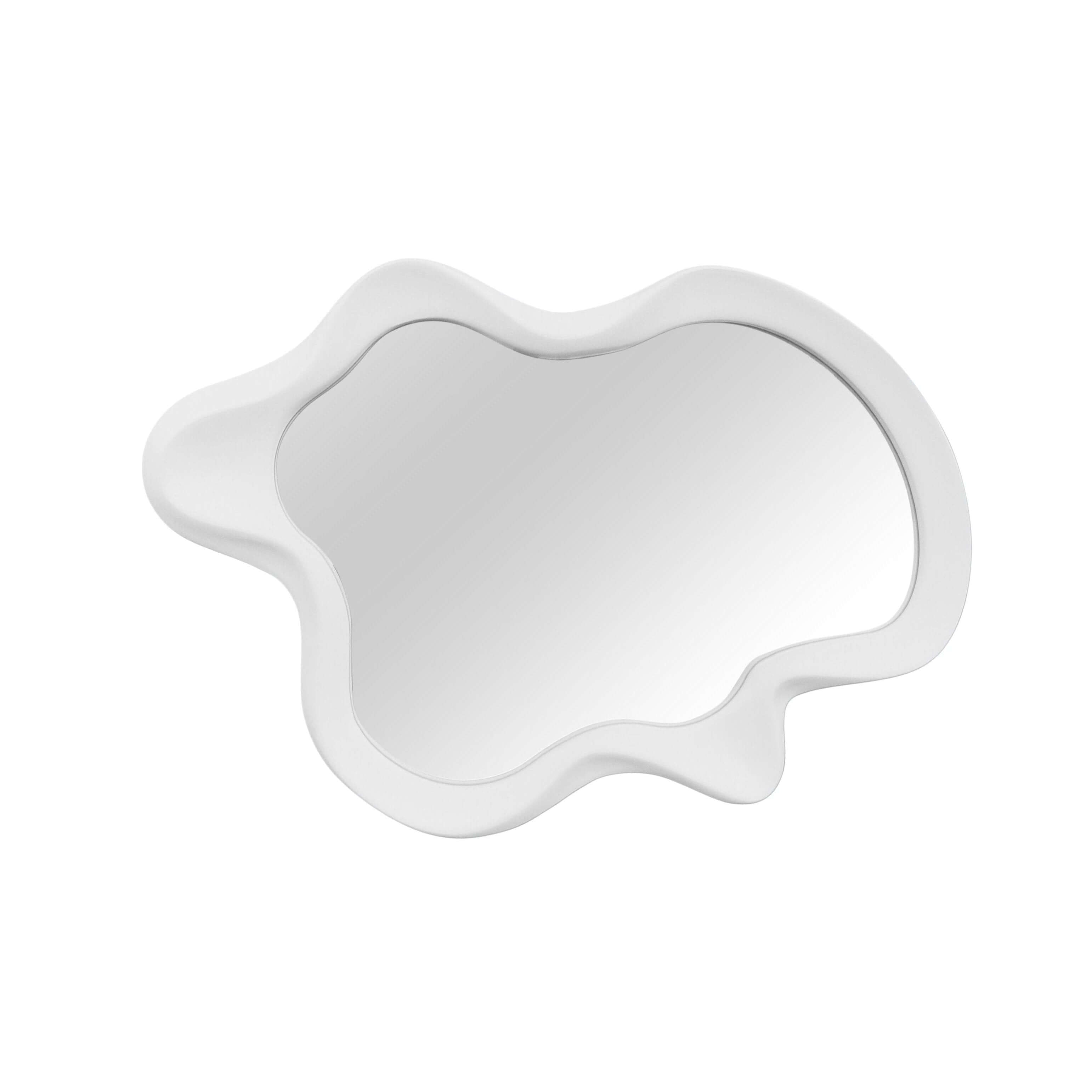 Irregular Wave Mirror Mirror Interior Moderna White  