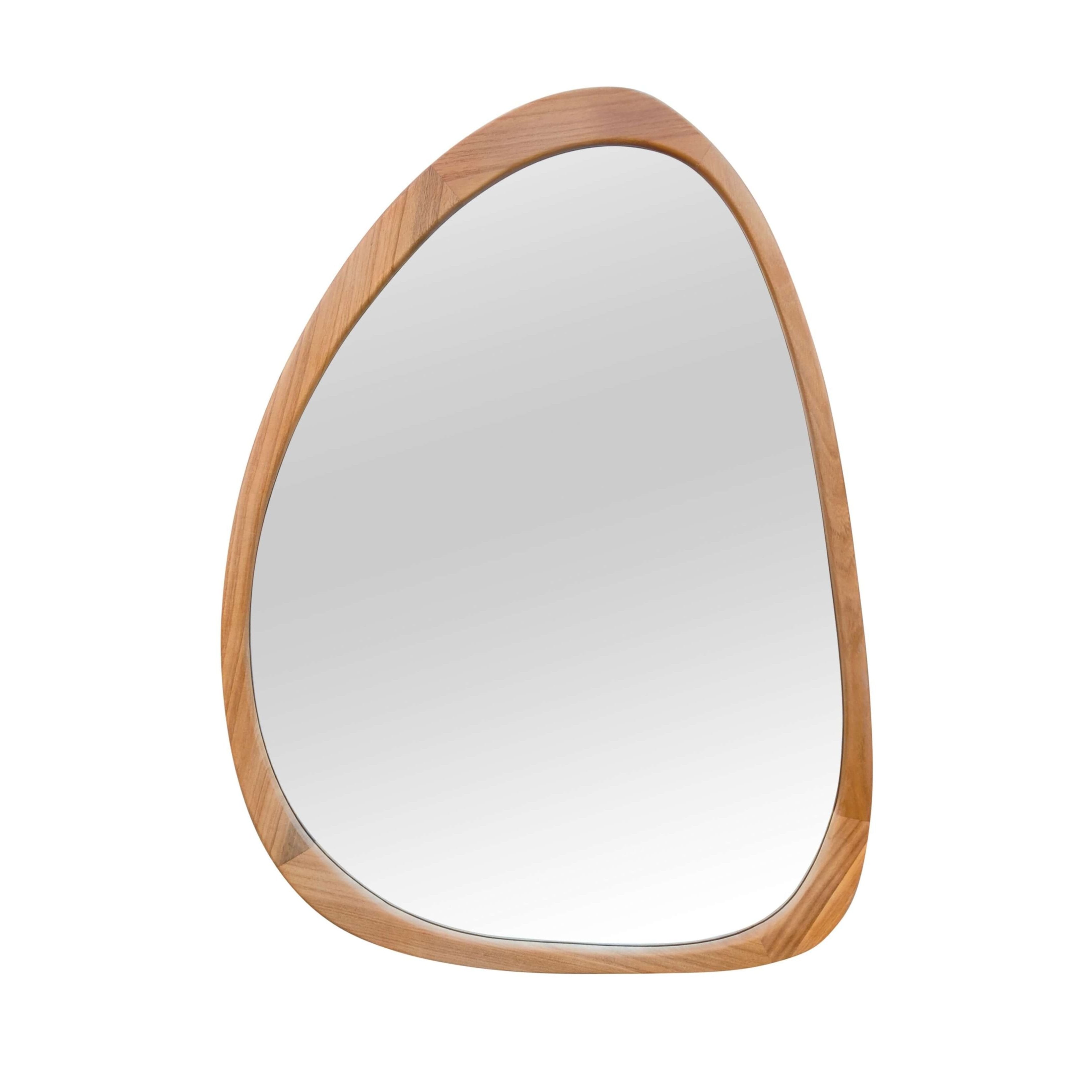 Asymmetrical Oval Mirror Mirror Interior Moderna Wood  