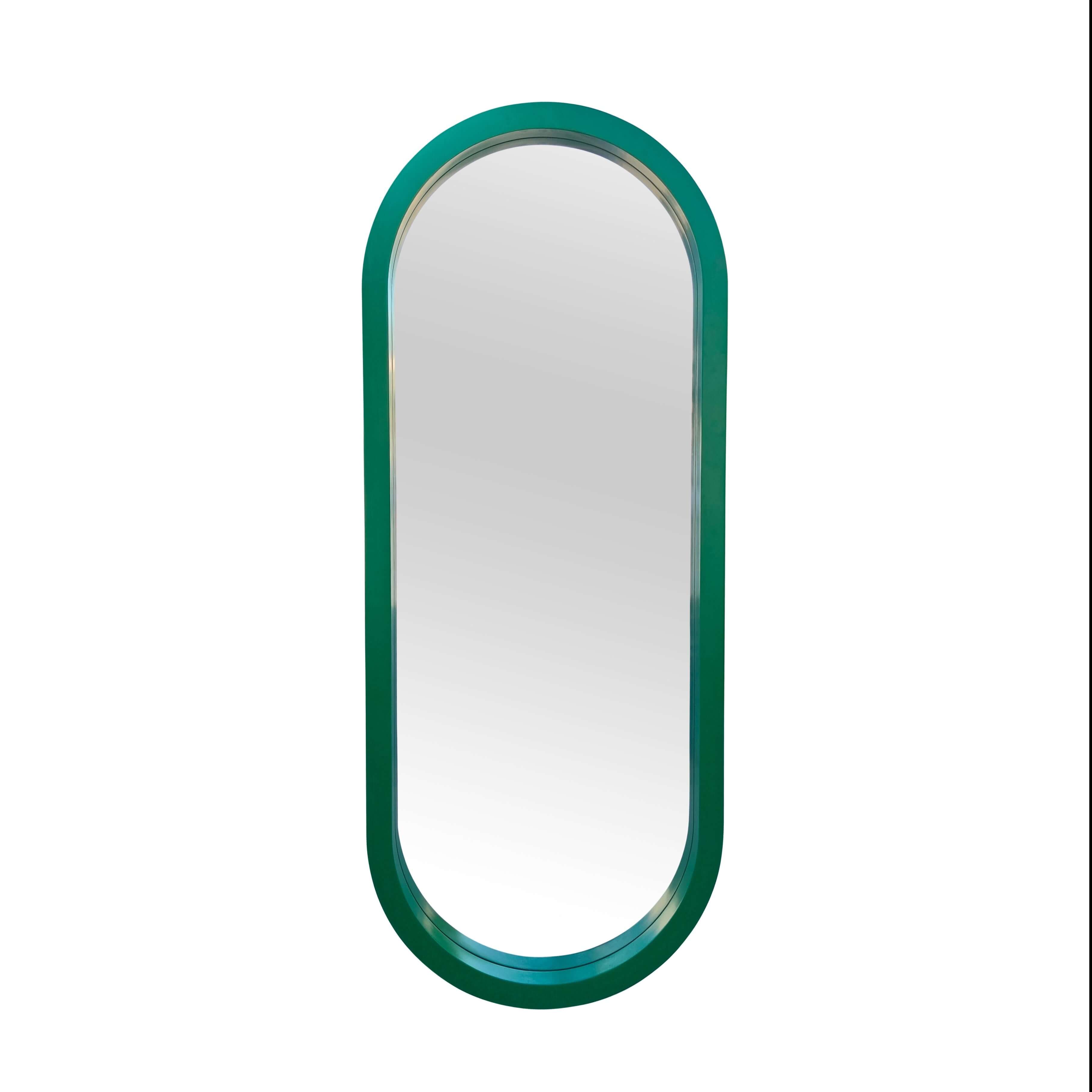 Oversized Pill Mirror Mirror Interior Moderna Green  