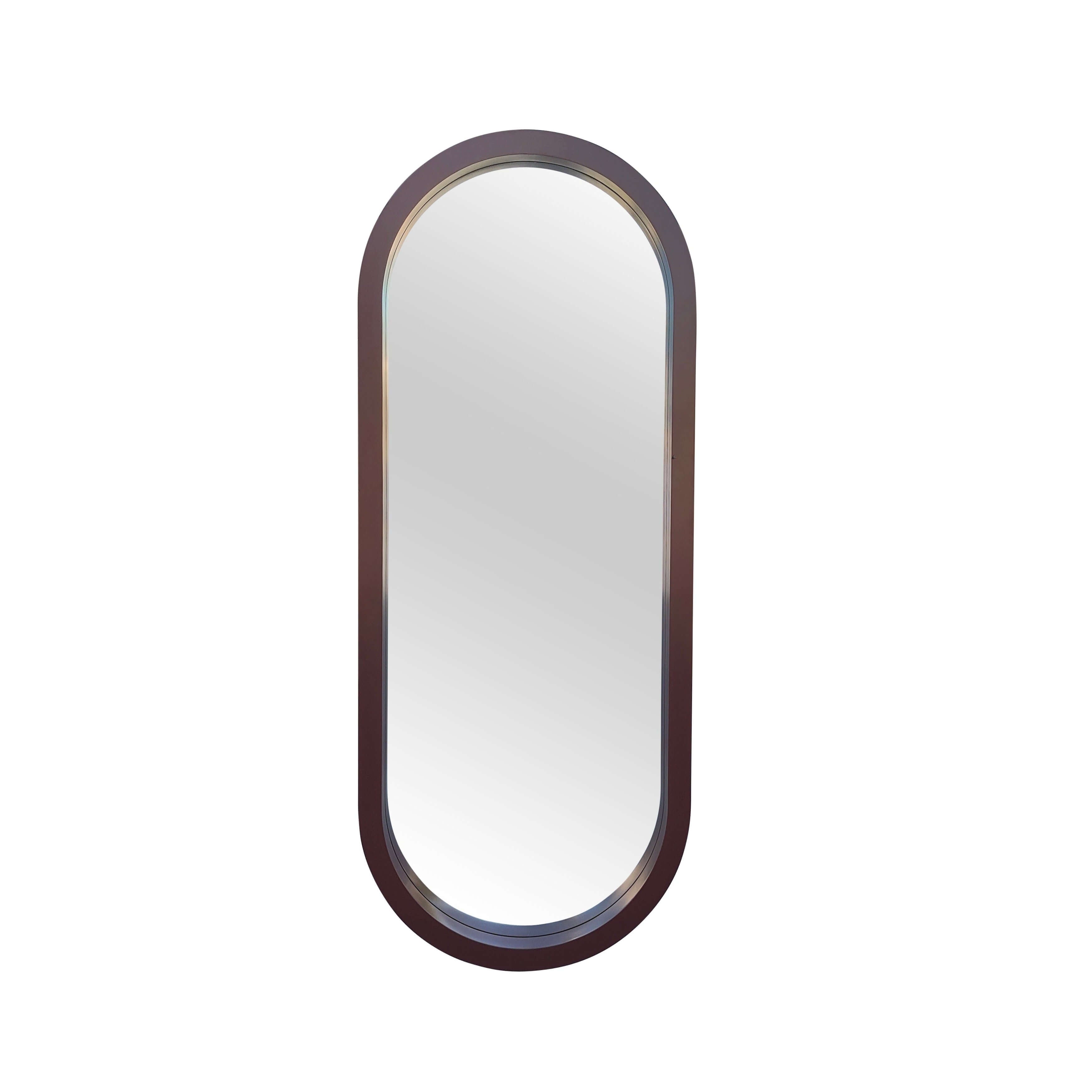 Oversized Pill Mirror Mirror Interior Moderna Brown  