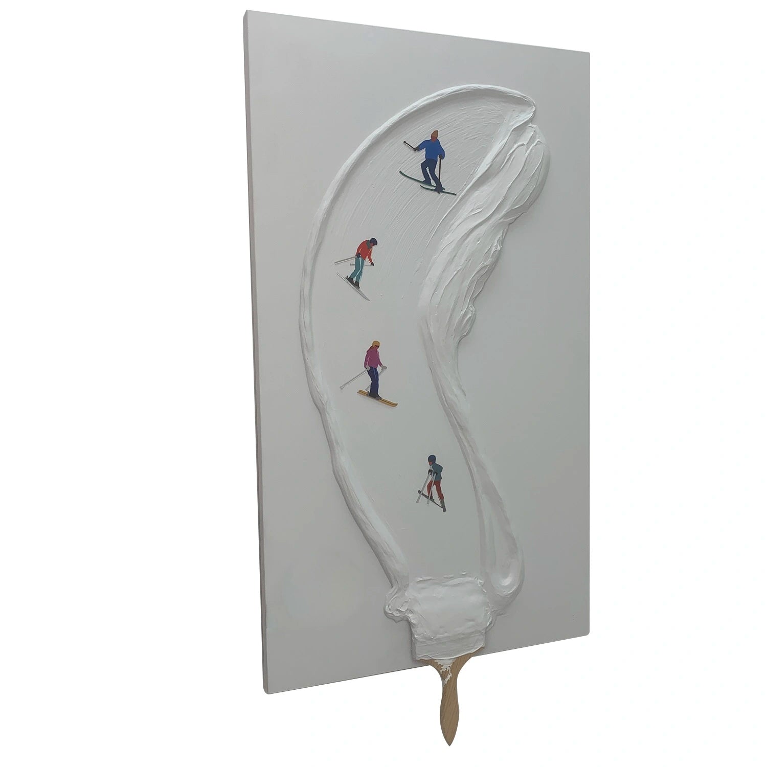 Snowy Strokes Wall Art Interior Moderna
