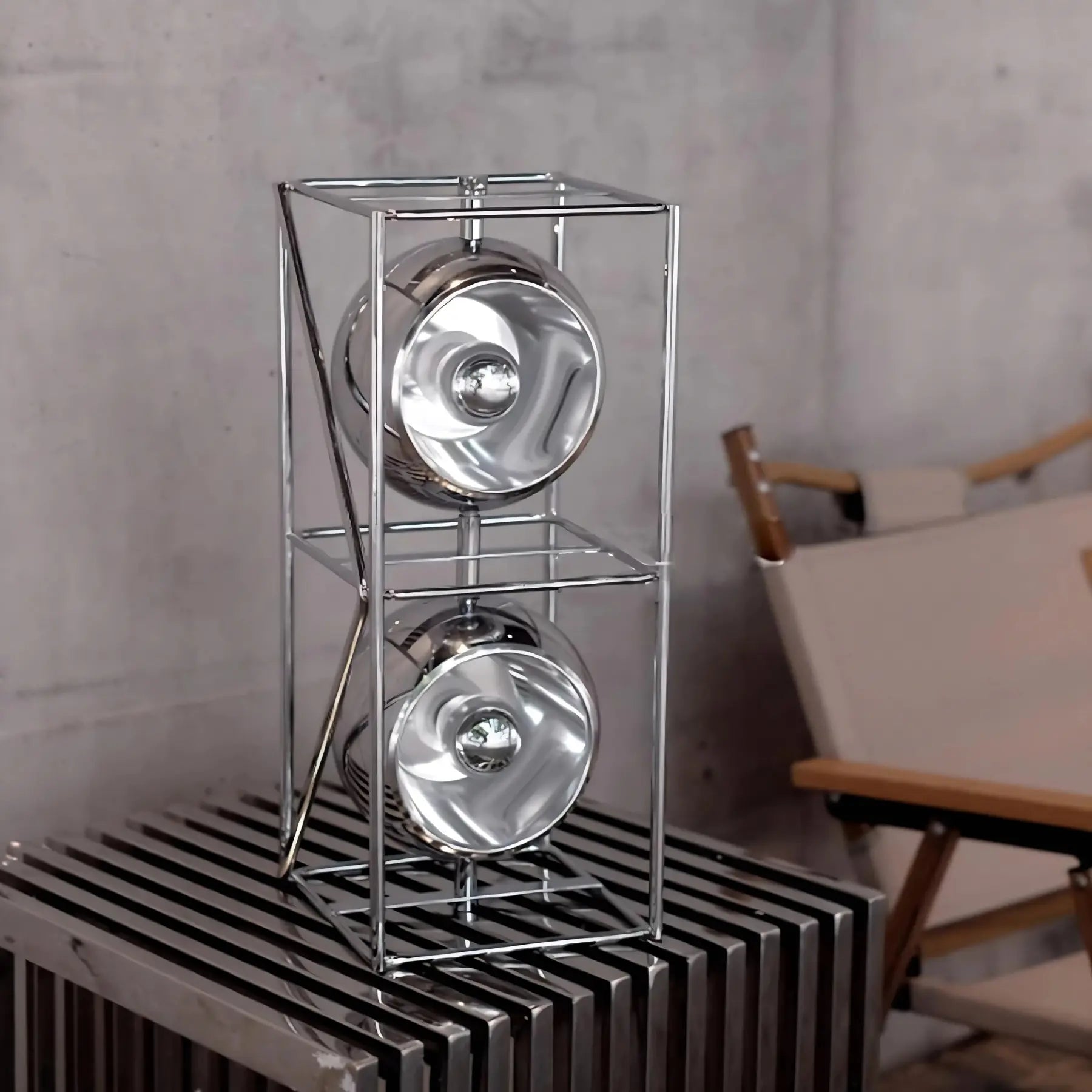 Chrome Spheres Bauhaus Lamp Lamp Interior Moderna Table Lamp