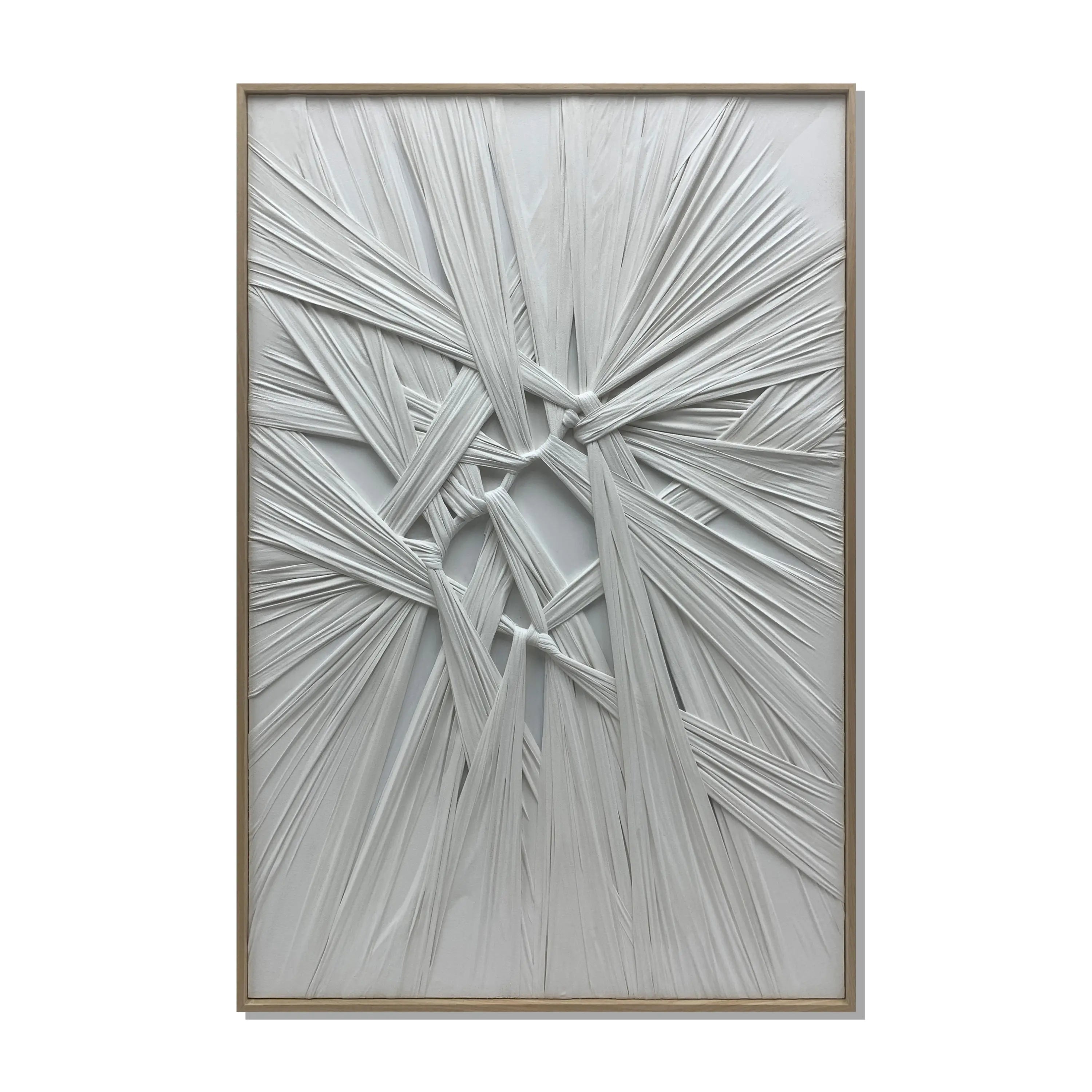 Interwoven Chaos Wall Art Interior Moderna White