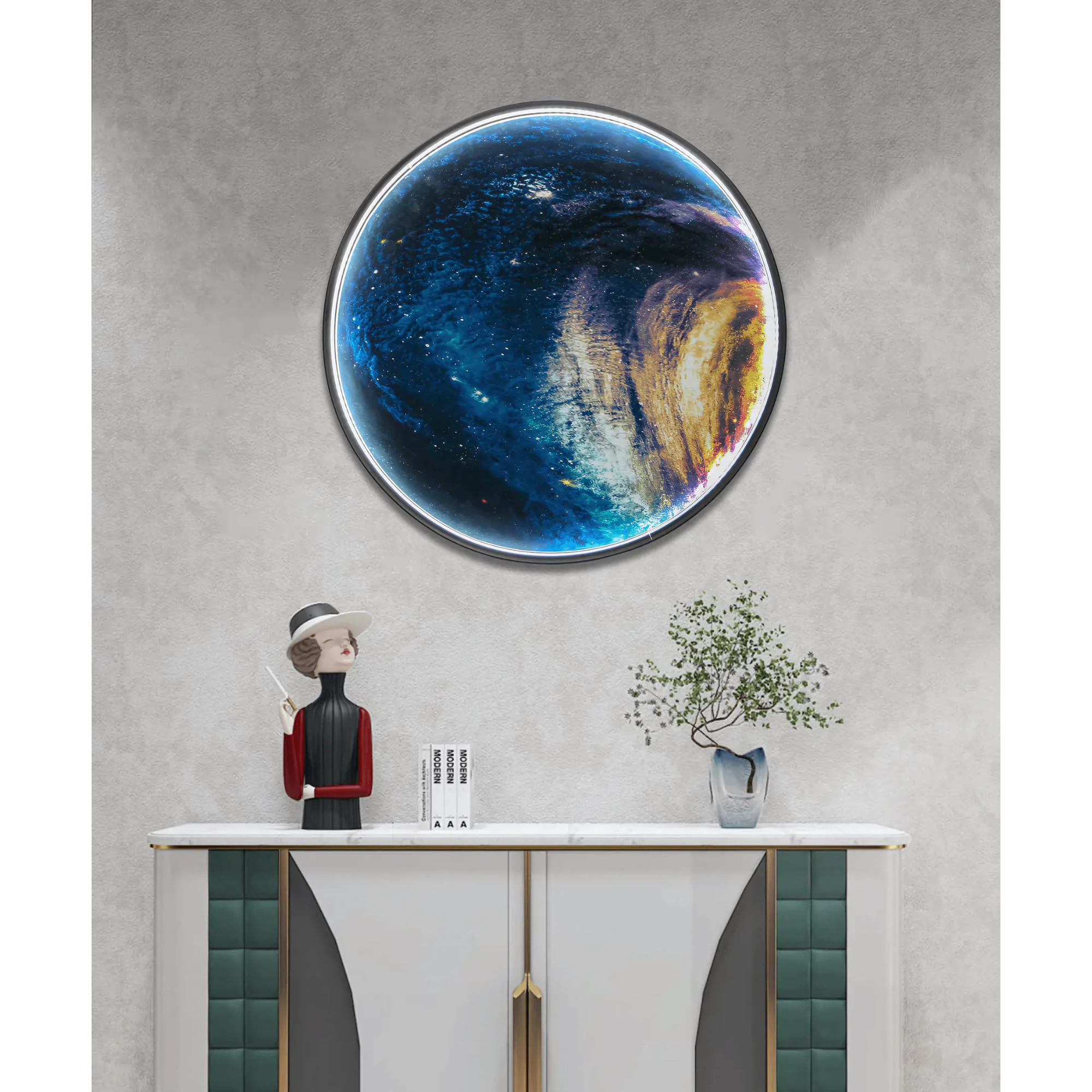 Cosmic Glow Wall Art Interior Moderna