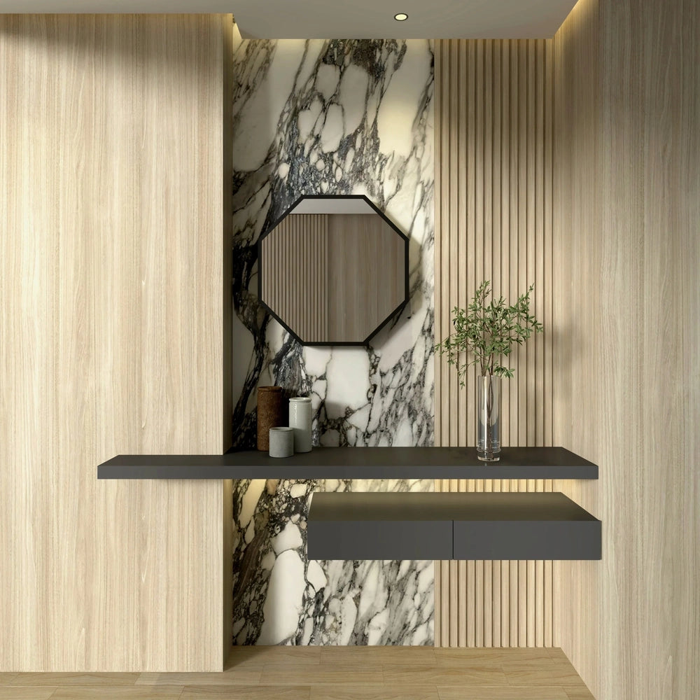 3D Octagon Infinity Mirror Mirror Interior Moderna