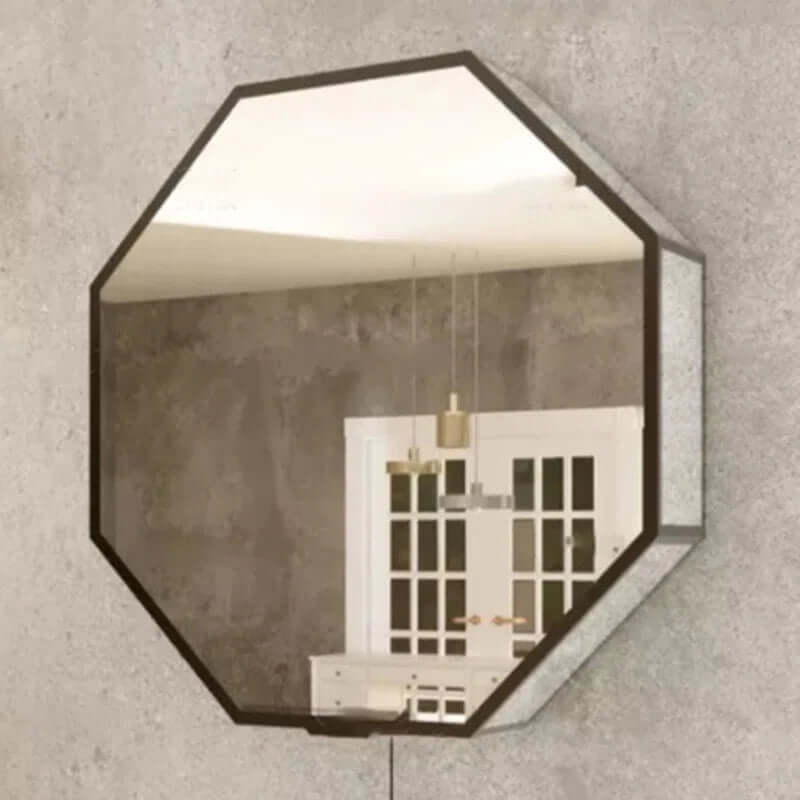 3D Octagon Infinity Mirror Mirror Interior Moderna   