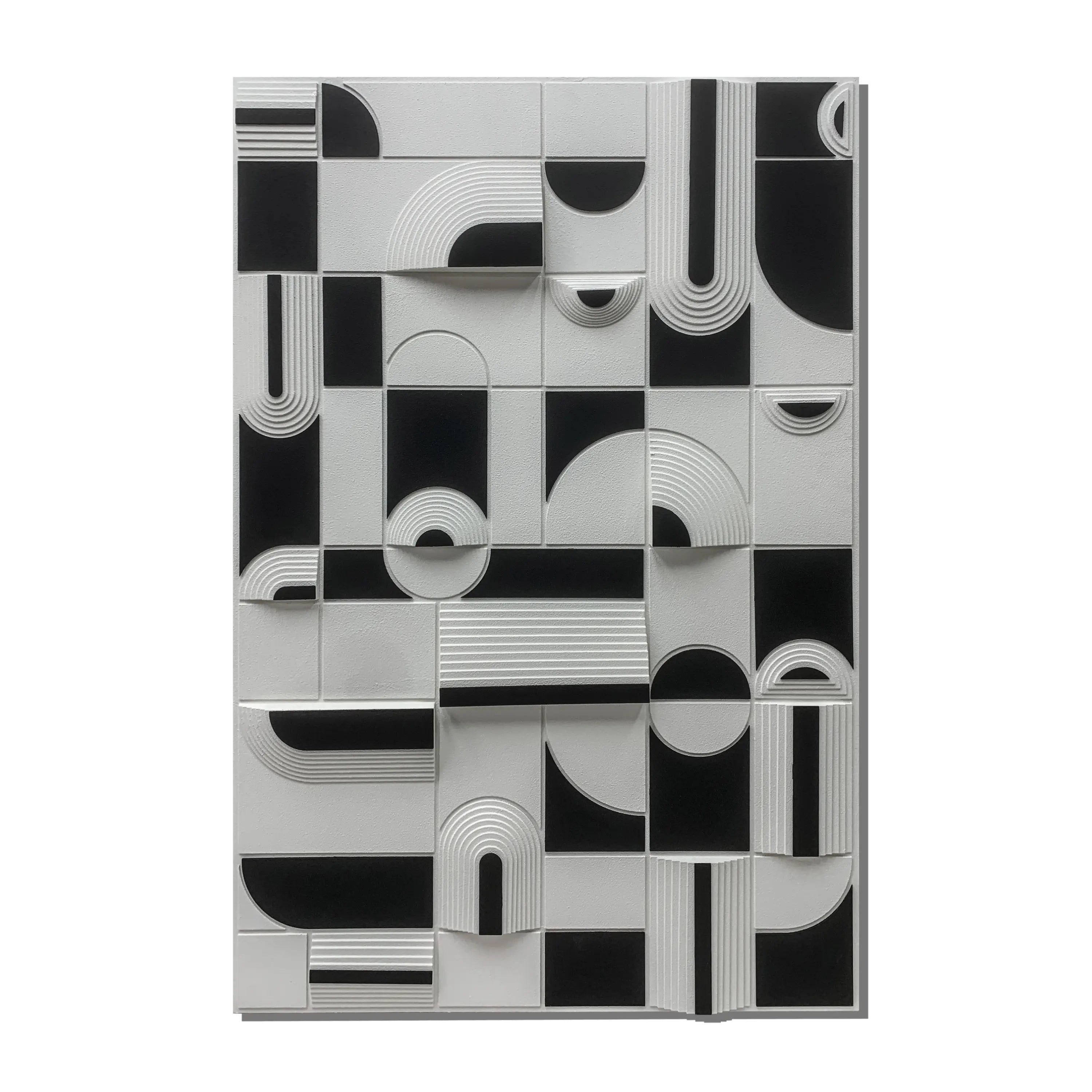 Monochrome Melange Wall Art Interior Moderna Black