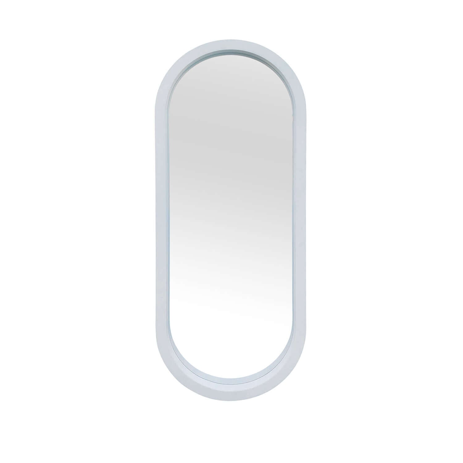 Oversized Pill Mirror Mirror Interior Moderna White  