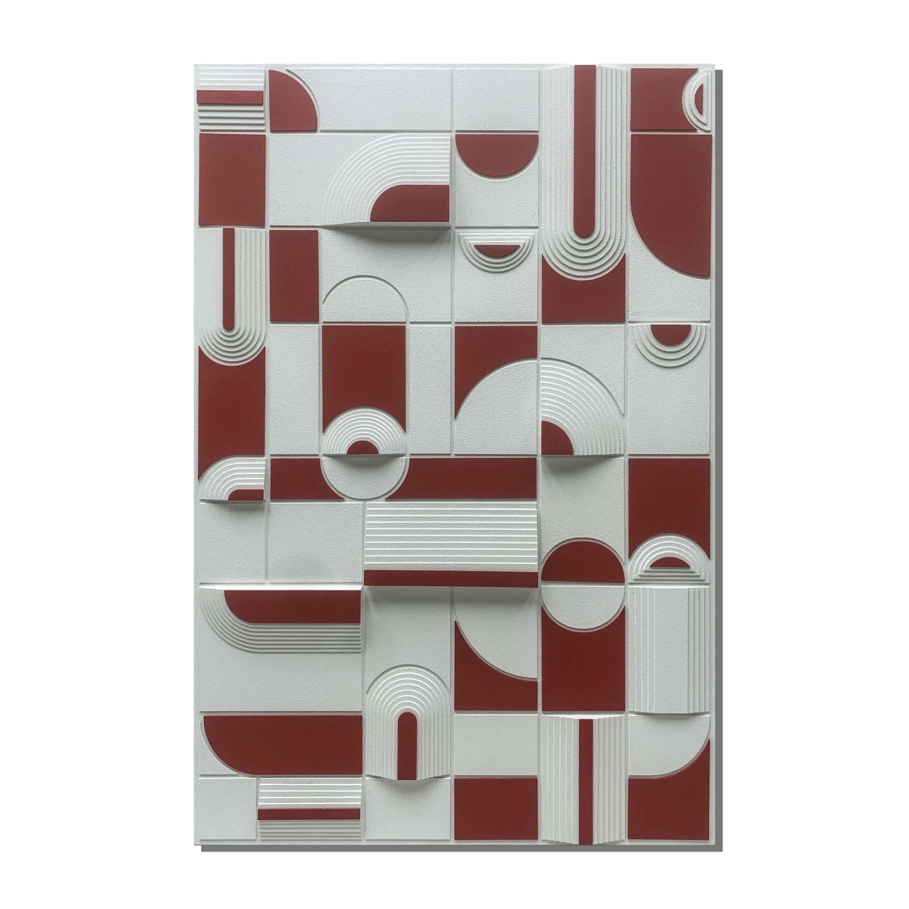 Monochrome Melange Wall Art Interior Moderna Red