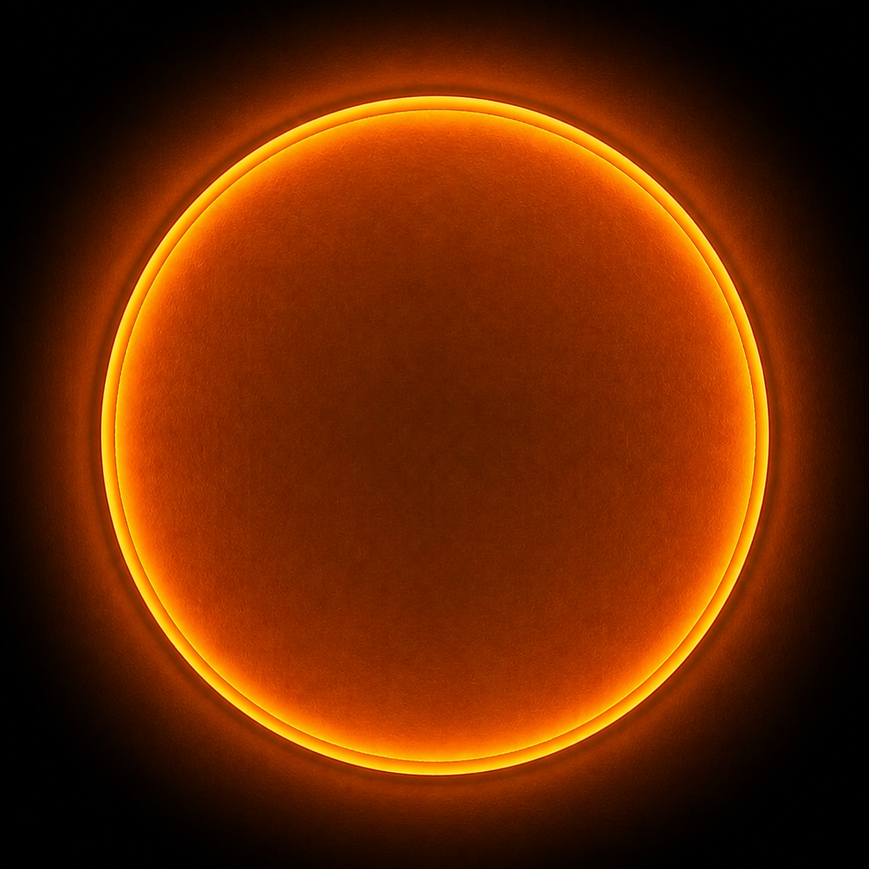 Silent Burn | Ember Orange Wall Art Interior Moderna