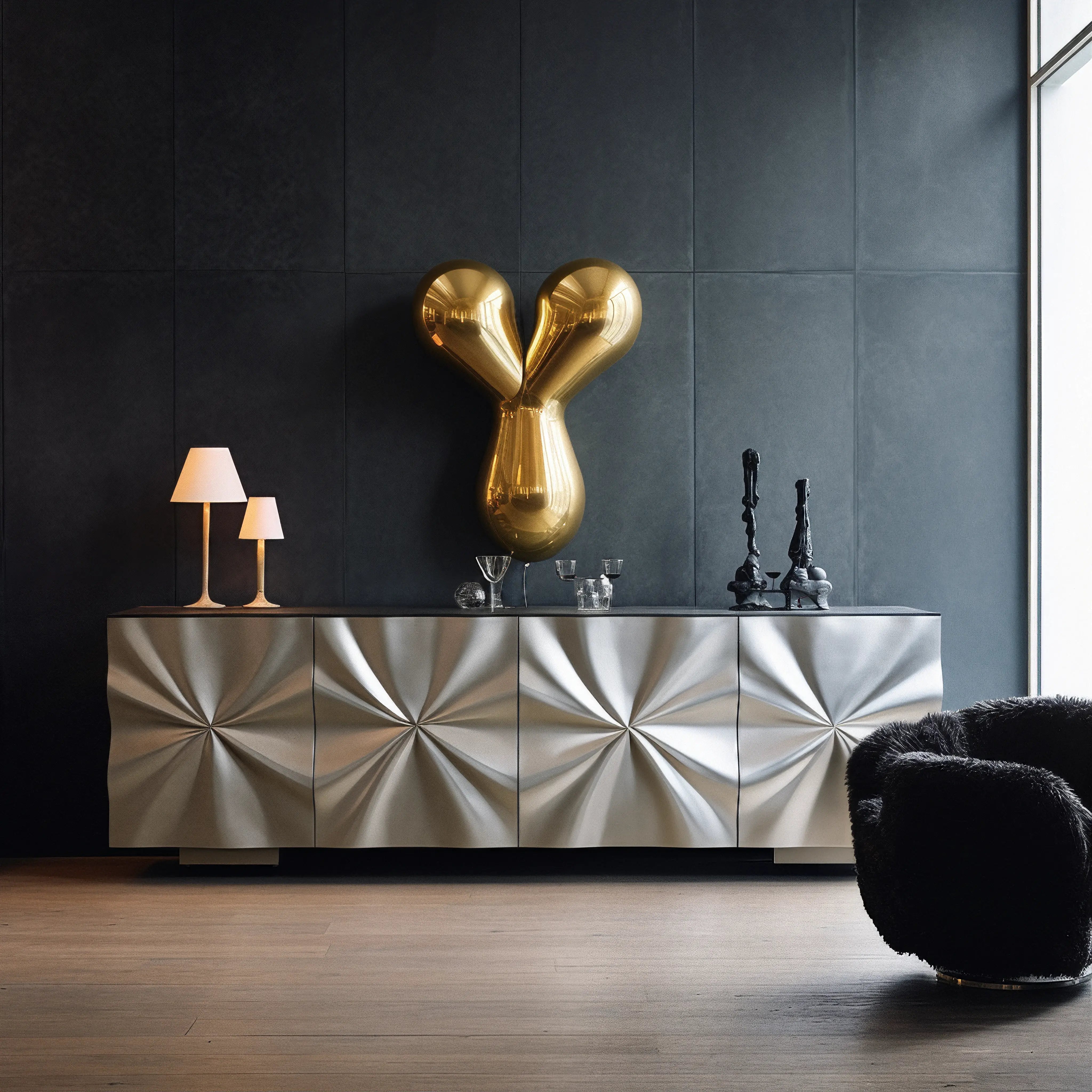 Eclisse Sideboard Table Interior Moderna