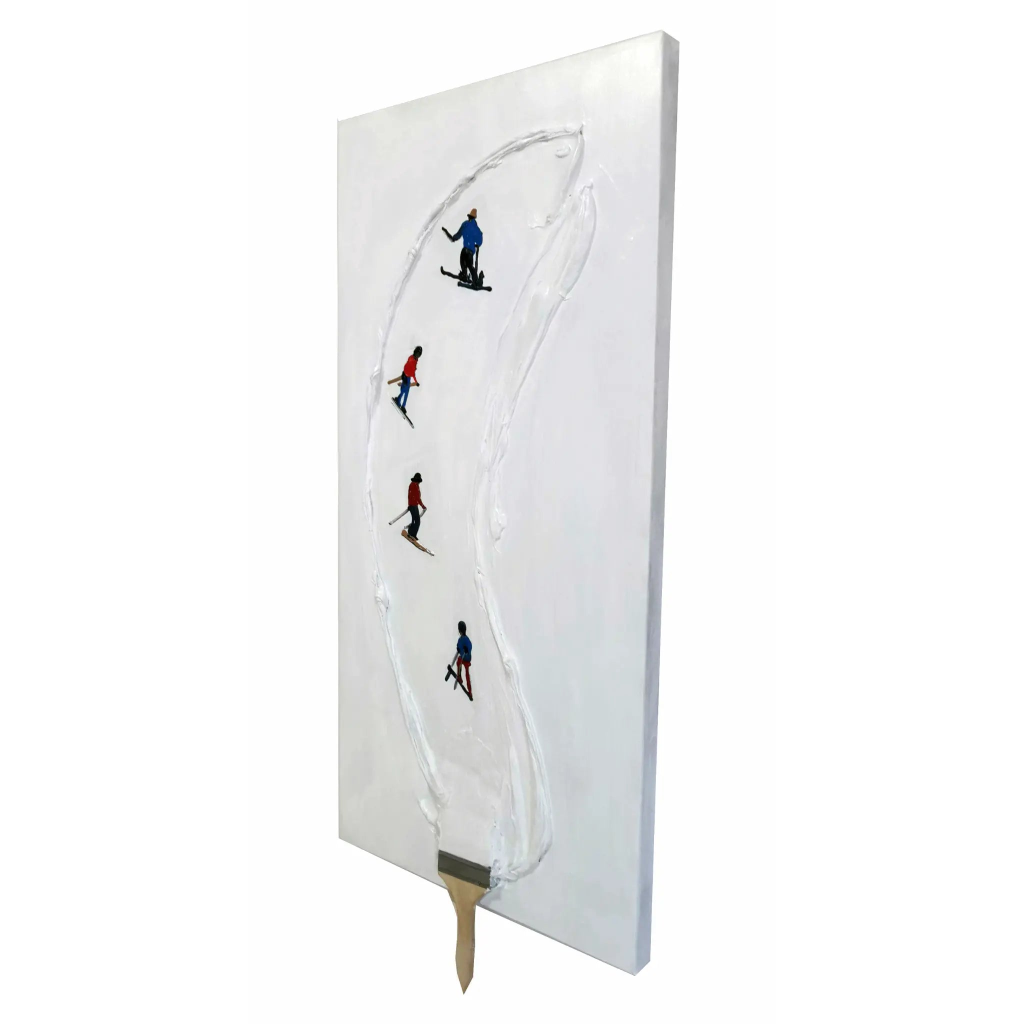 Snowy Strokes Wall Art Interior Moderna