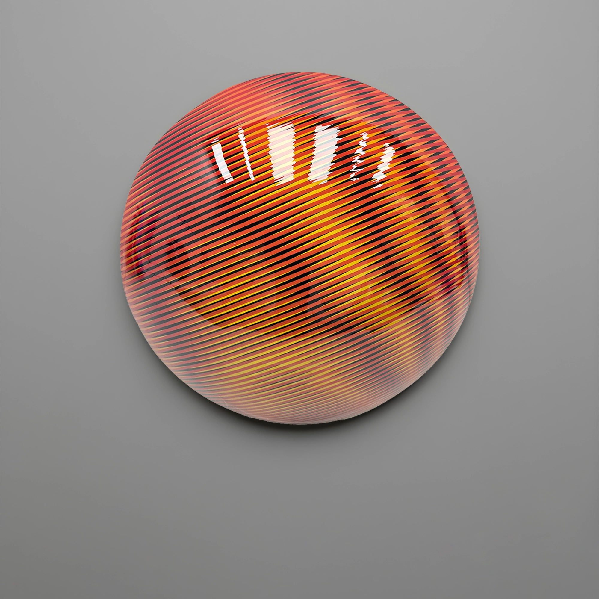 Linear Shift Wall Art Interior Moderna Obsidian Ember