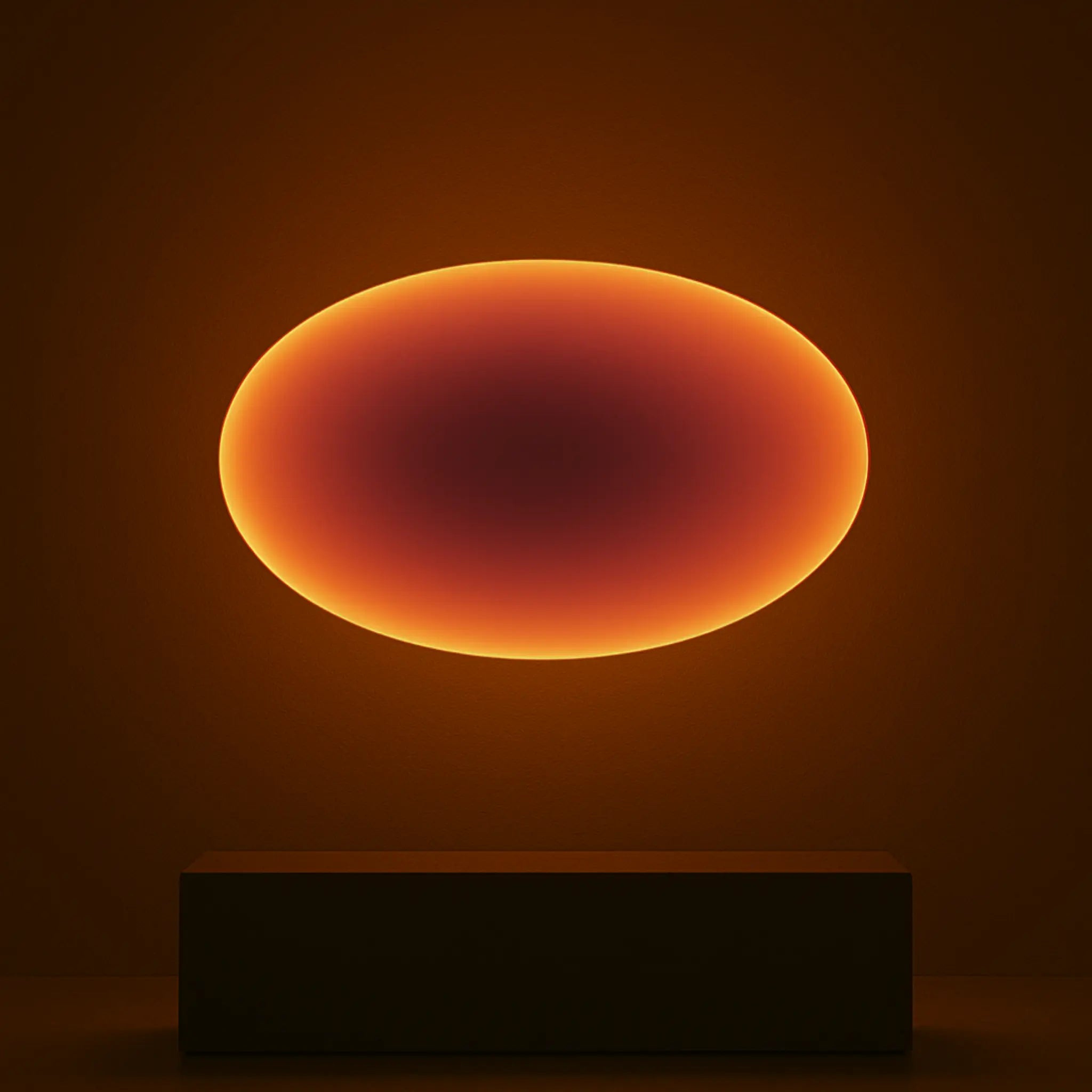 Threshold of Maybe Wall Art Interior Moderna Orange