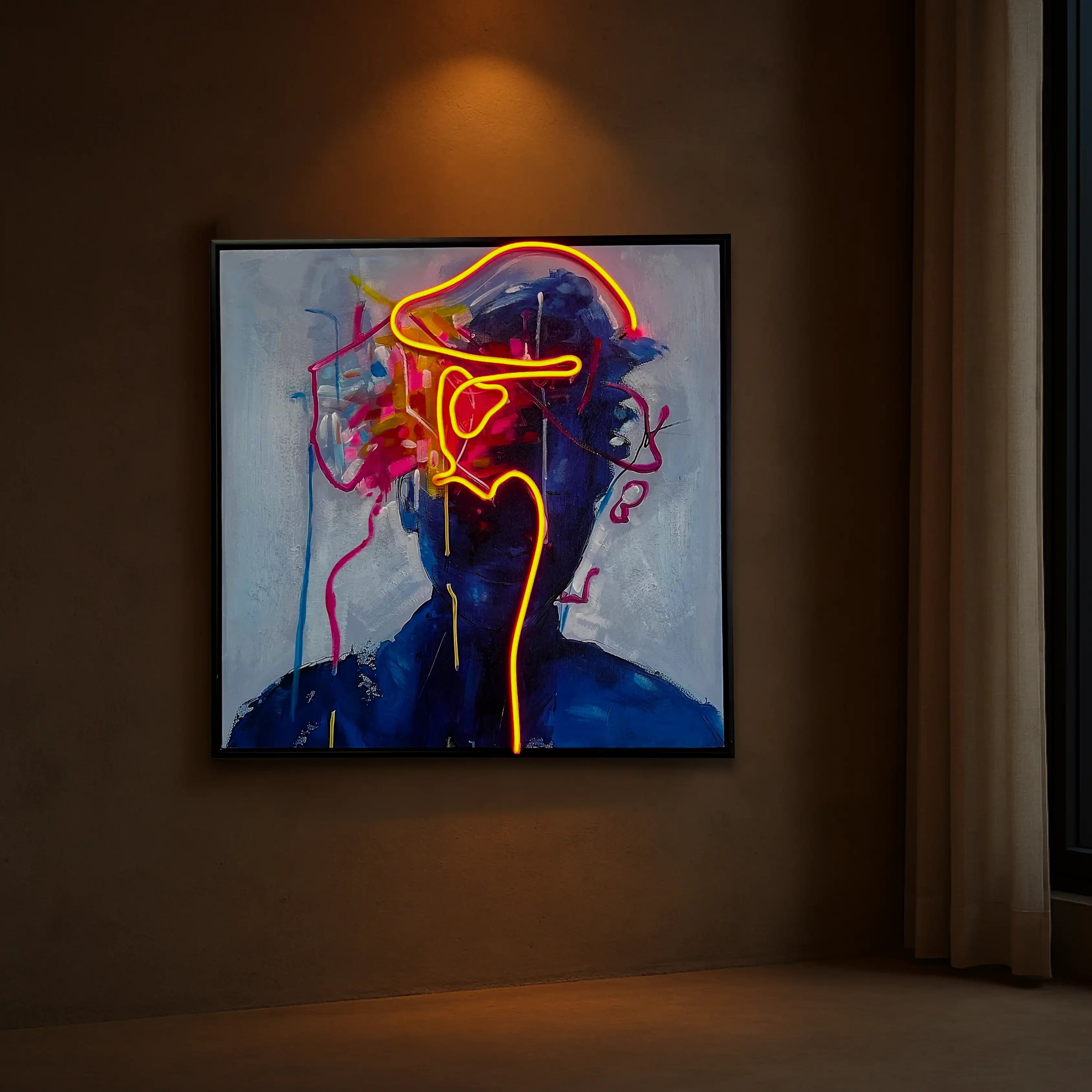 Red Memory Wall Art Interior Moderna