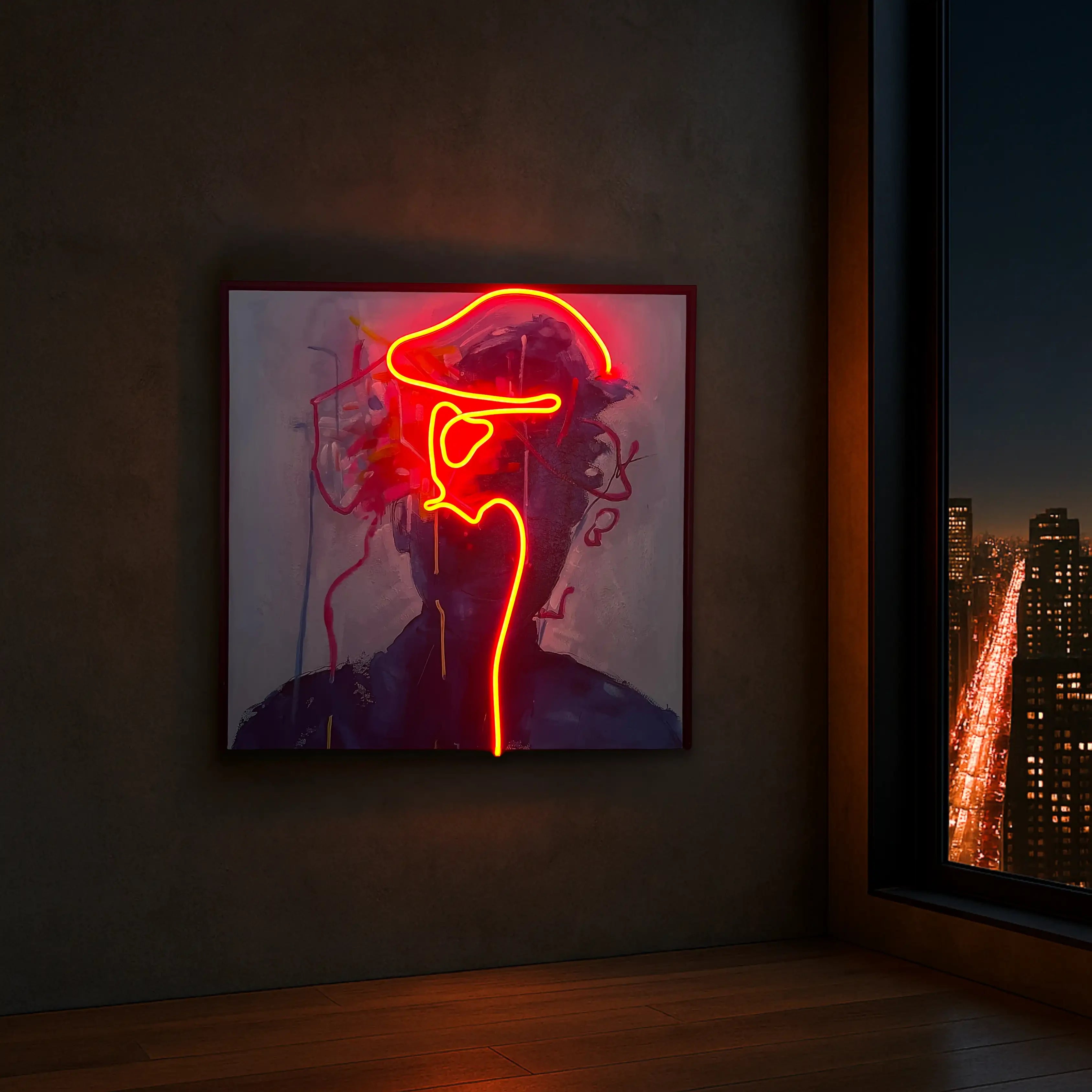 Red Memory Wall Art Interior Moderna