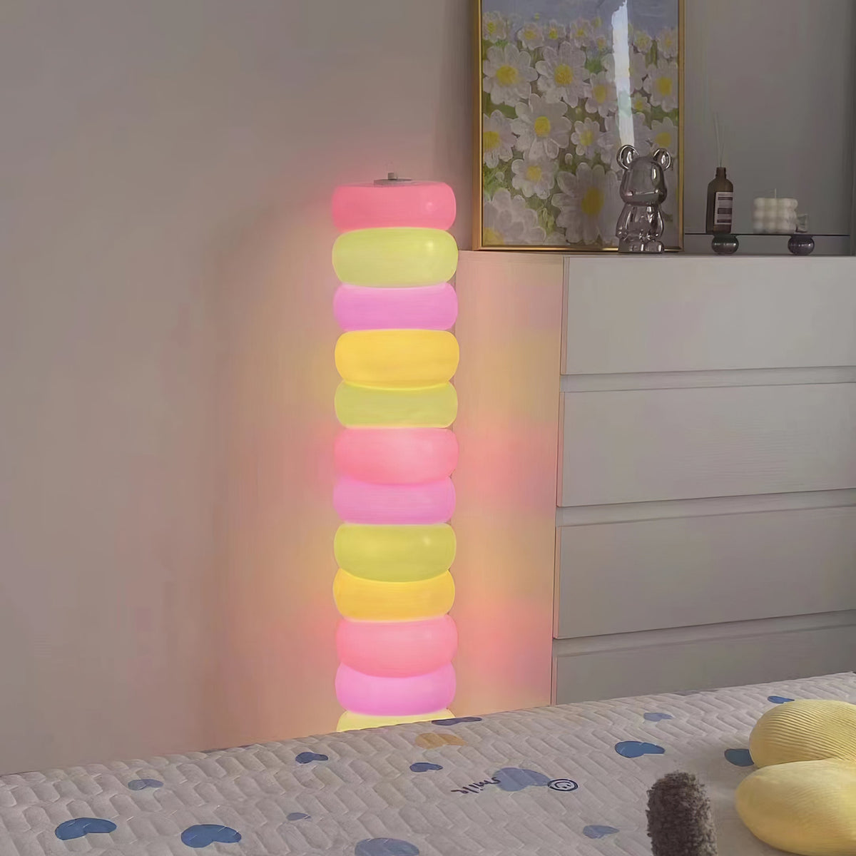 Marshmallow Candy Floor Lamp | Stacked Glass Light | Interior Moderna