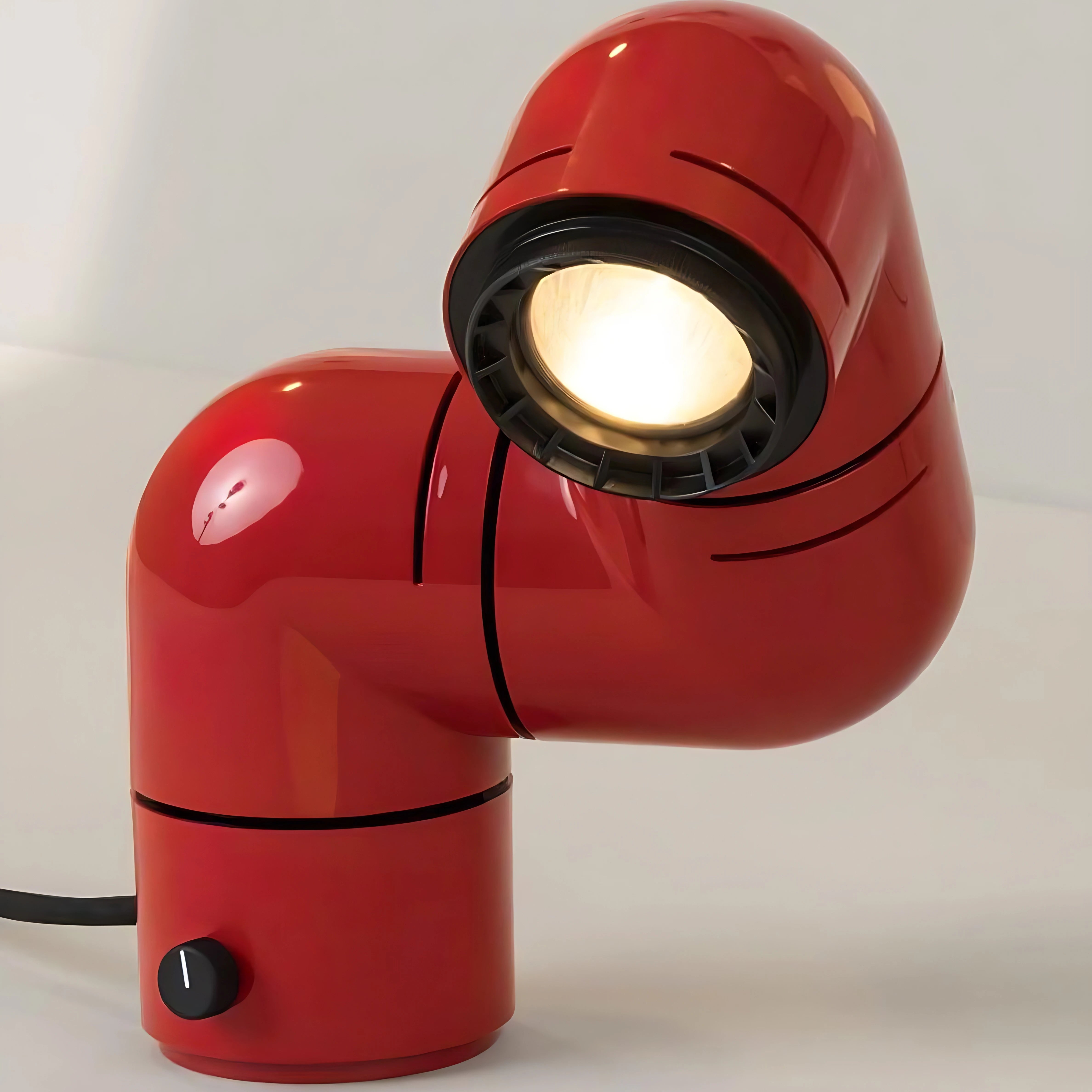 Tatu Lamp Lamp Interior Moderna Table Lamp Red