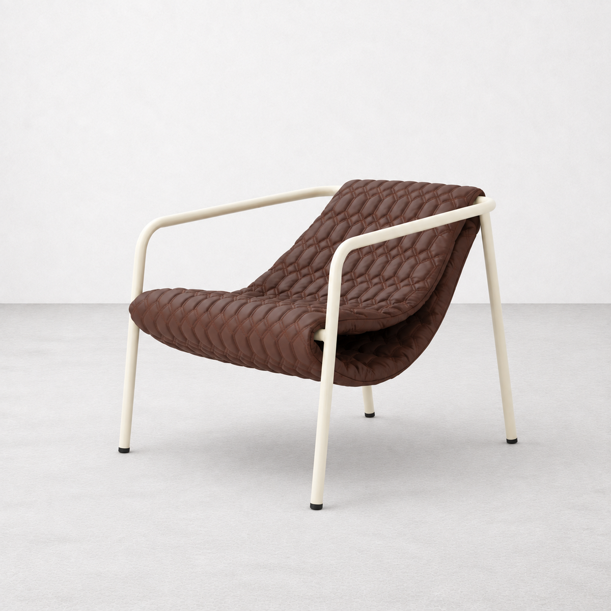Liz Chair | Quilted Cocoa Chair Interior Moderna New