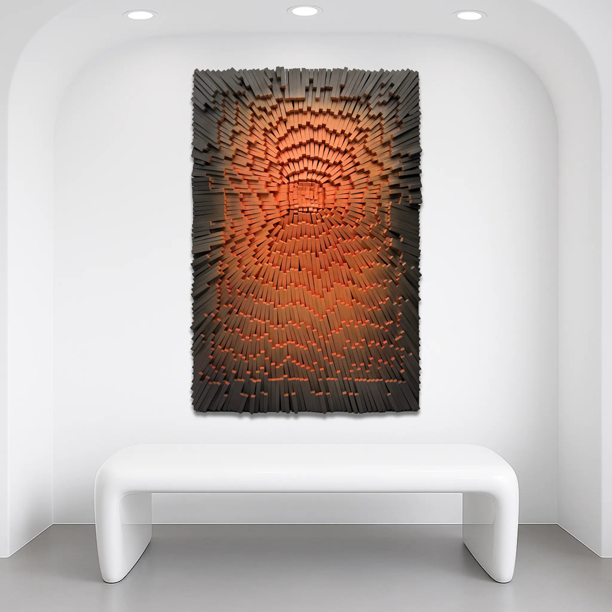 The Weight of Wanting Wall Art Interior Moderna Obsidian Ember