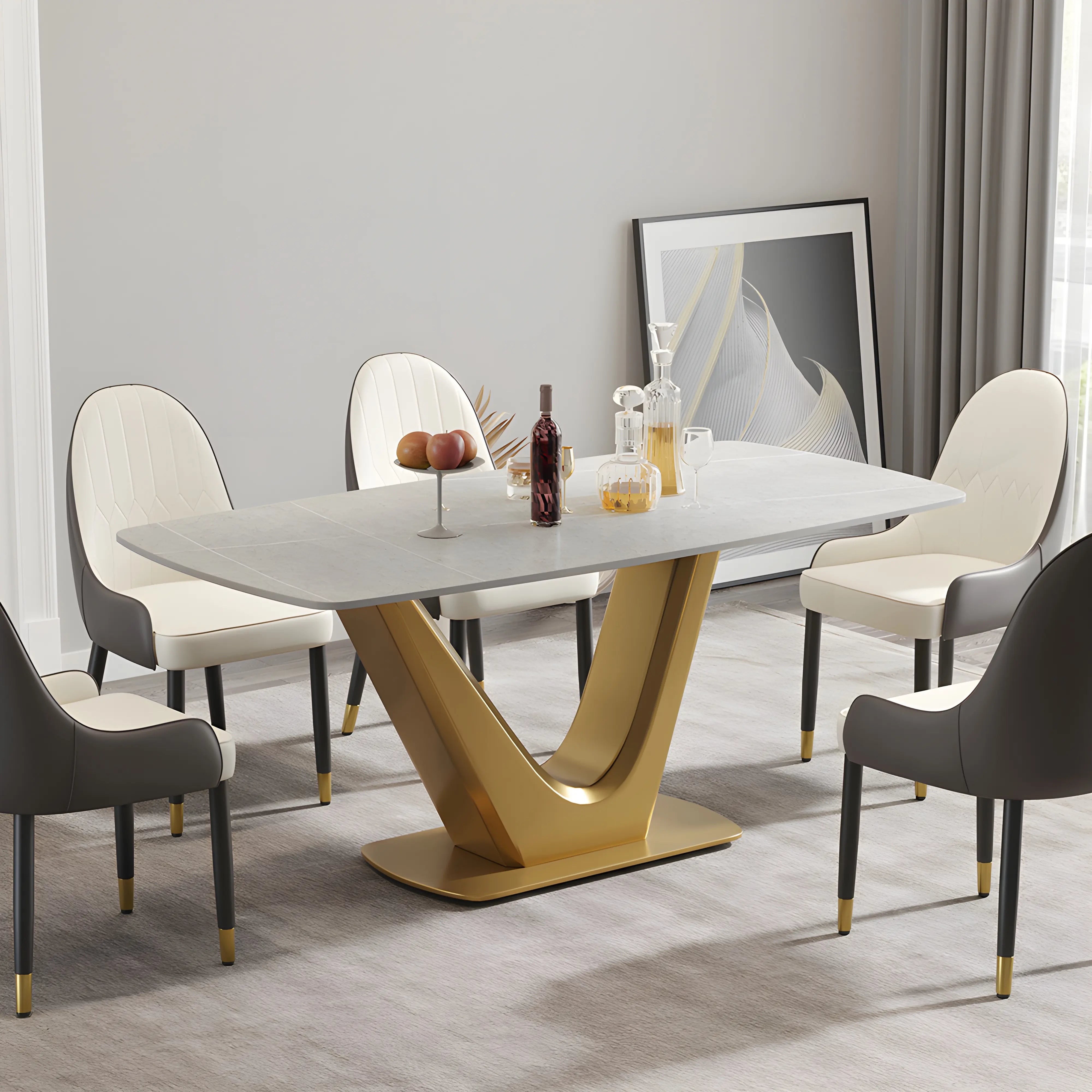 Velora Modern Dining Table Interior Moderna