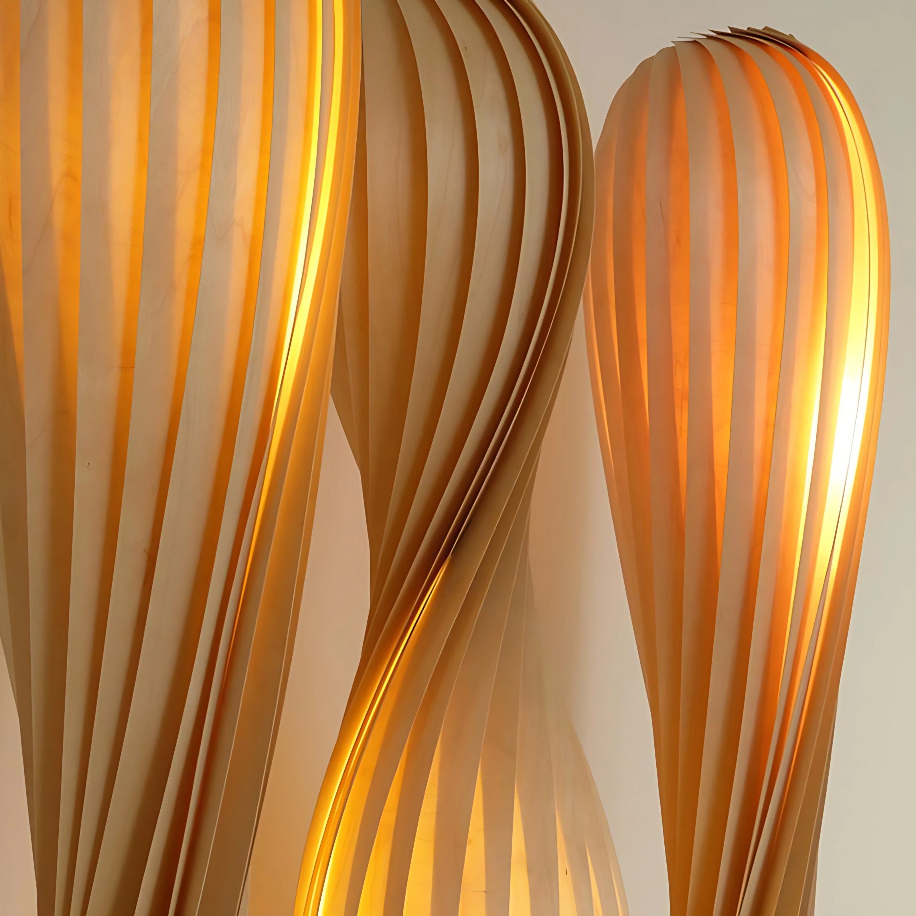 Ozawa Twisted Bamboo Lamp Lamp Interior Moderna