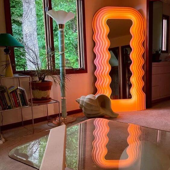 Ettore Sottsass Mirror Mirror Interior Moderna   