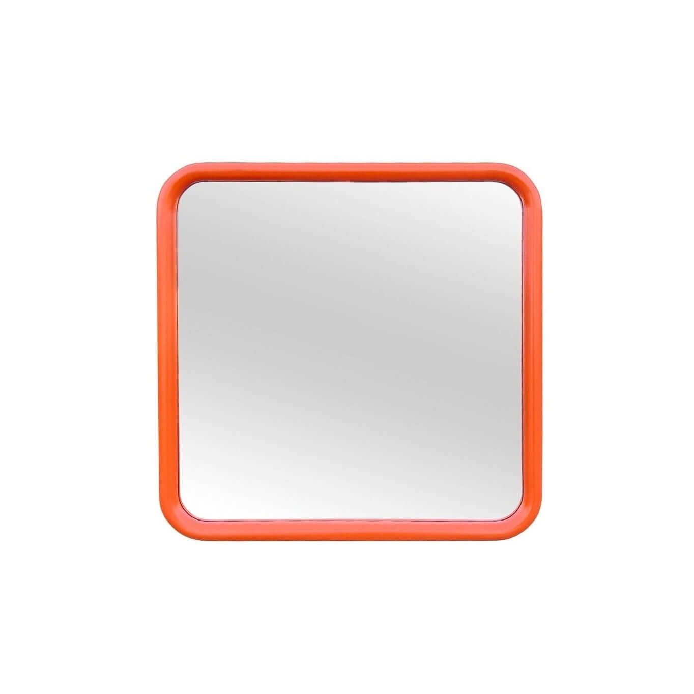 The Bold Square Mirror Mirror Interior Moderna Orange  