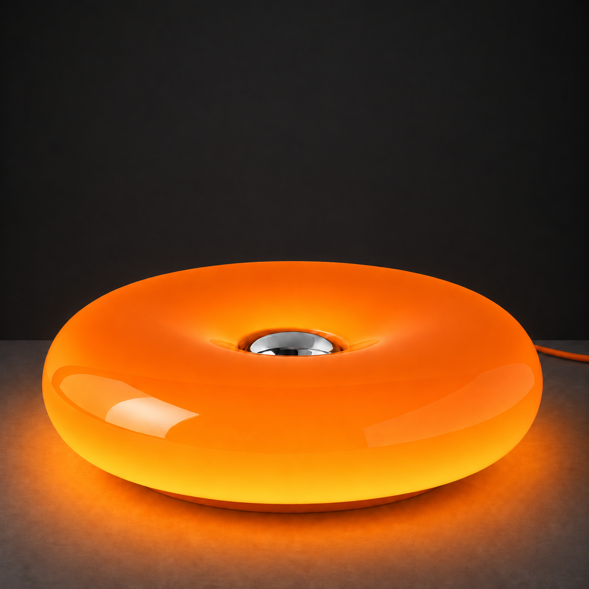 Amber Orbit Lamp Lamp Interior Moderna New