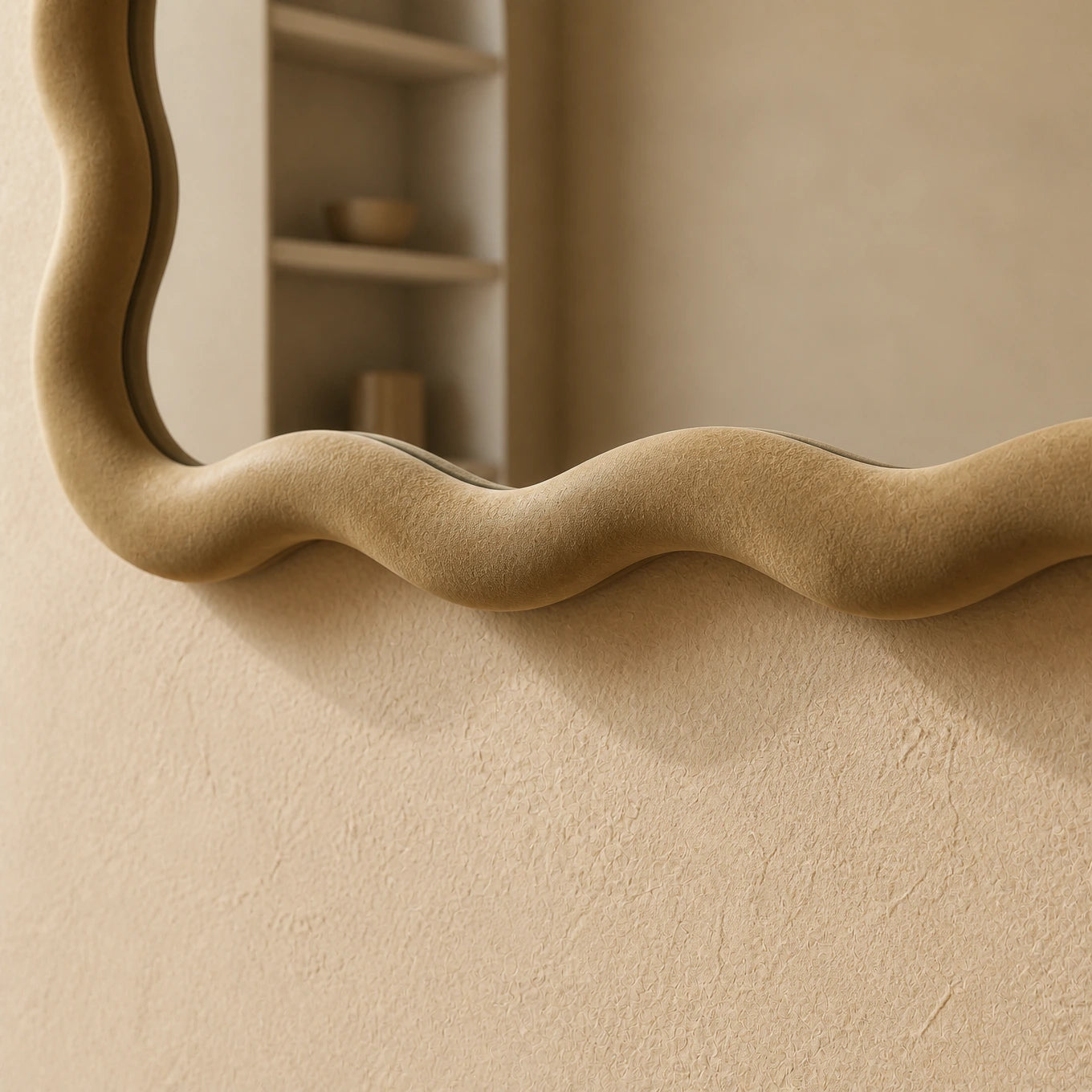 Velvet Wave Mirror Mirror Interior Moderna