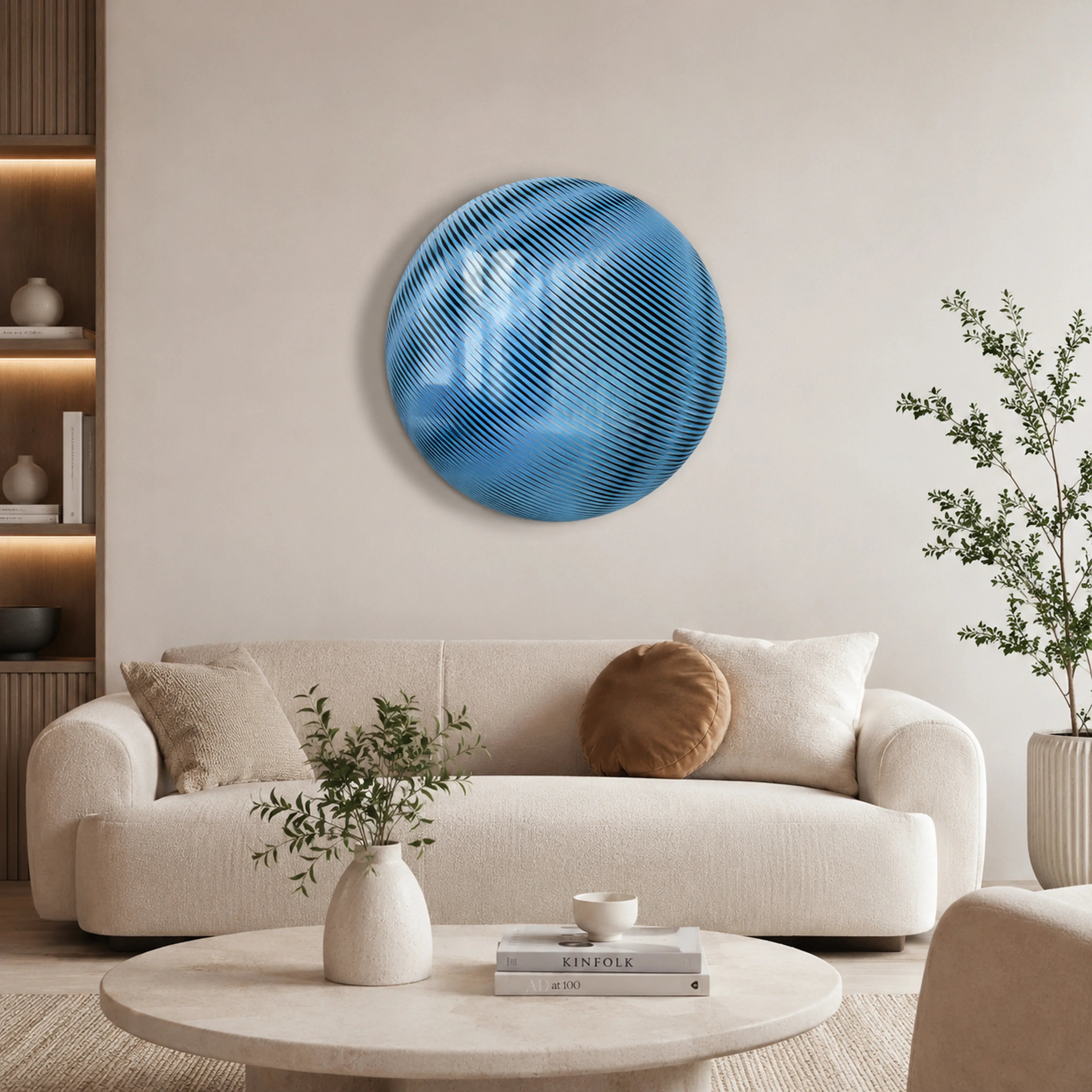Linear Shift | Arctic Drift Wall Art Interior Moderna