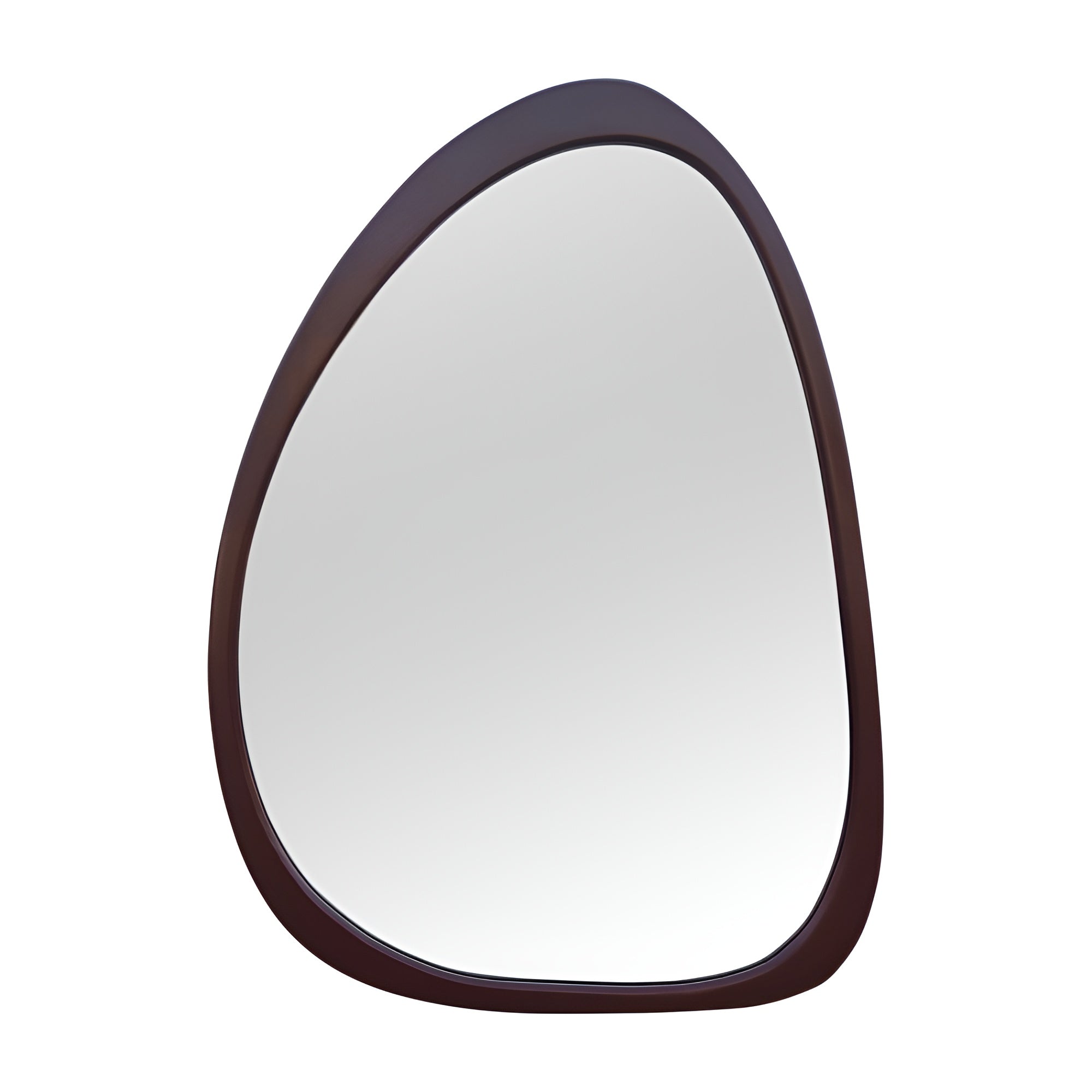 Asymmetrical Oval Mirror Mirror Interior Moderna Brown