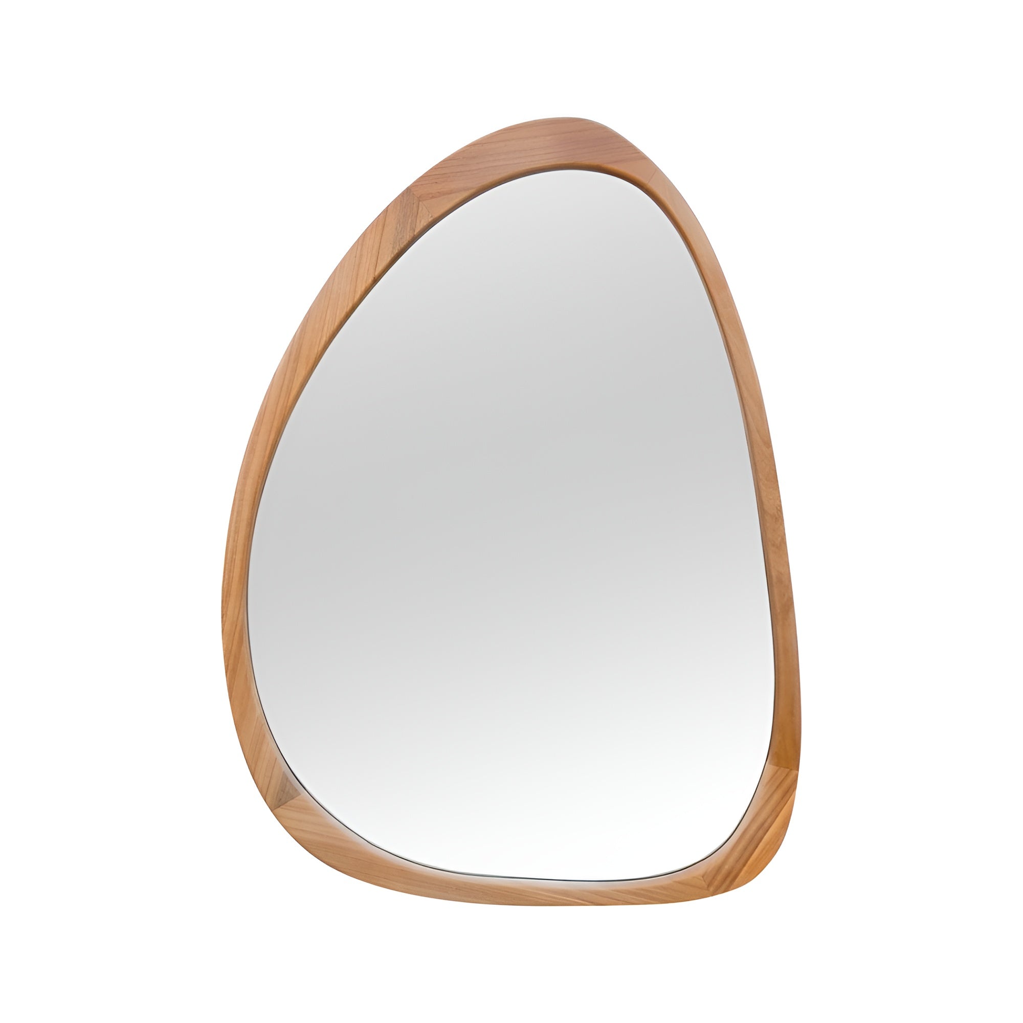 Asymmetrical Oval Mirror Mirror Interior Moderna Wood