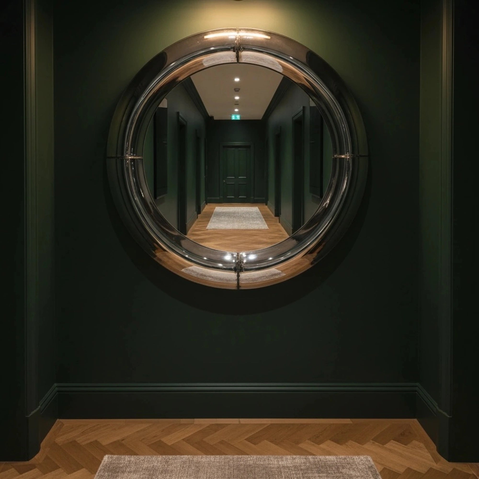 Atlas Mirror | Chrome Silver Mirror Interior Moderna
