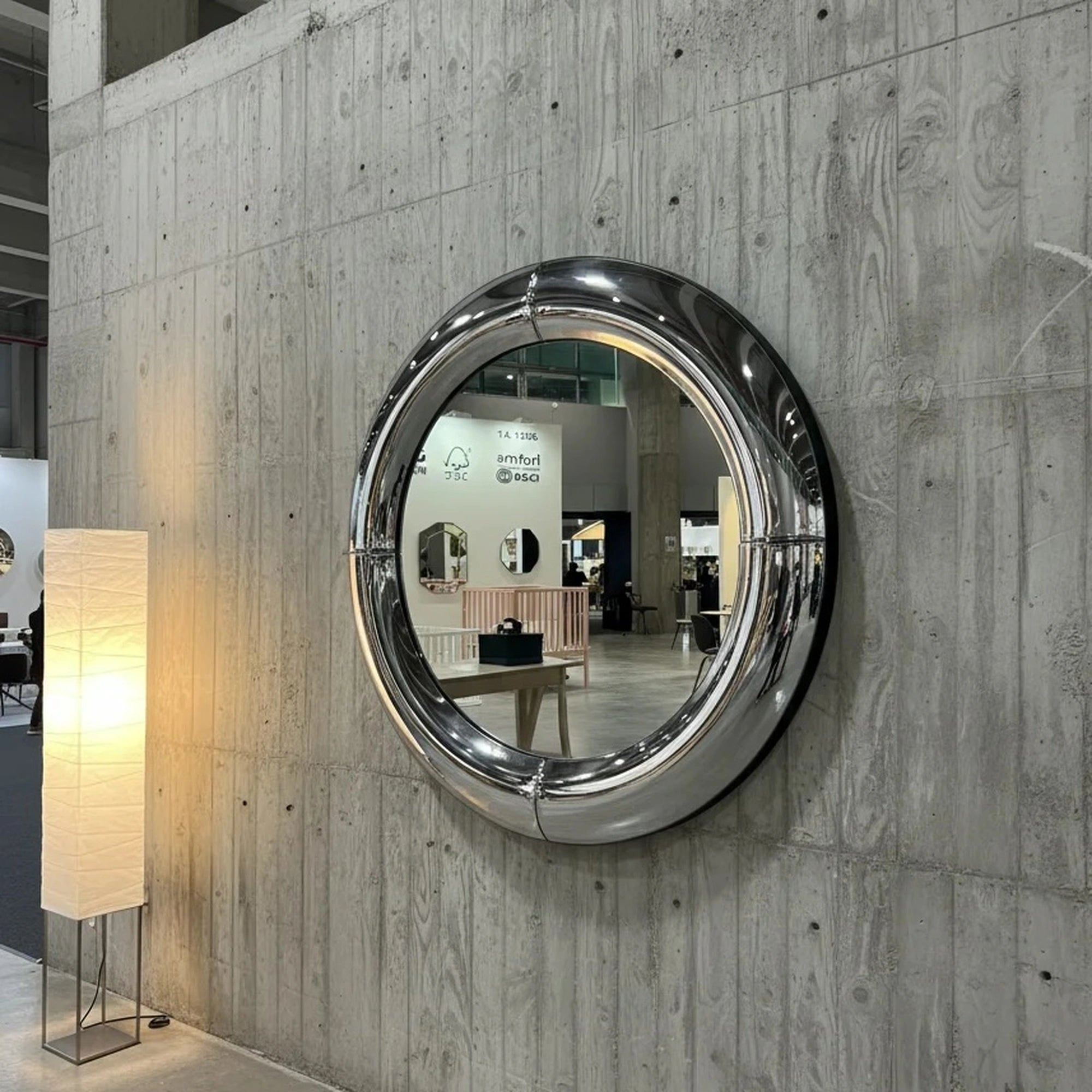 Atlas Mirror | Chrome Silver Mirror Interior Moderna
