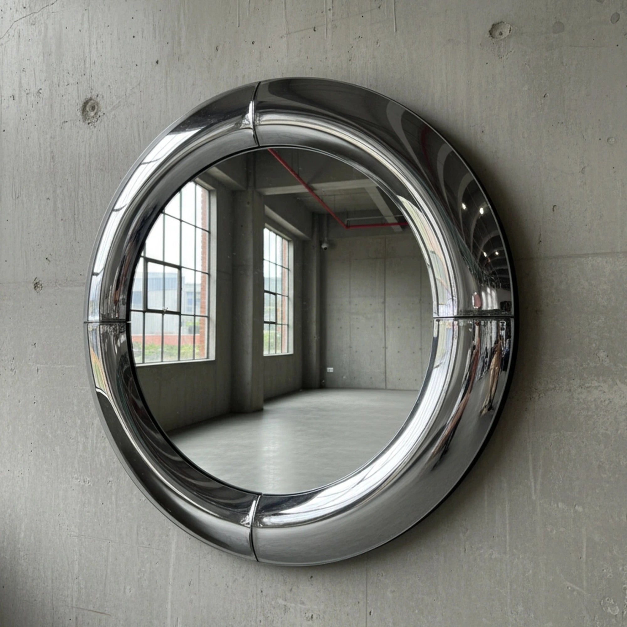 Atlas Mirror | Chrome Silver Mirror Interior Moderna