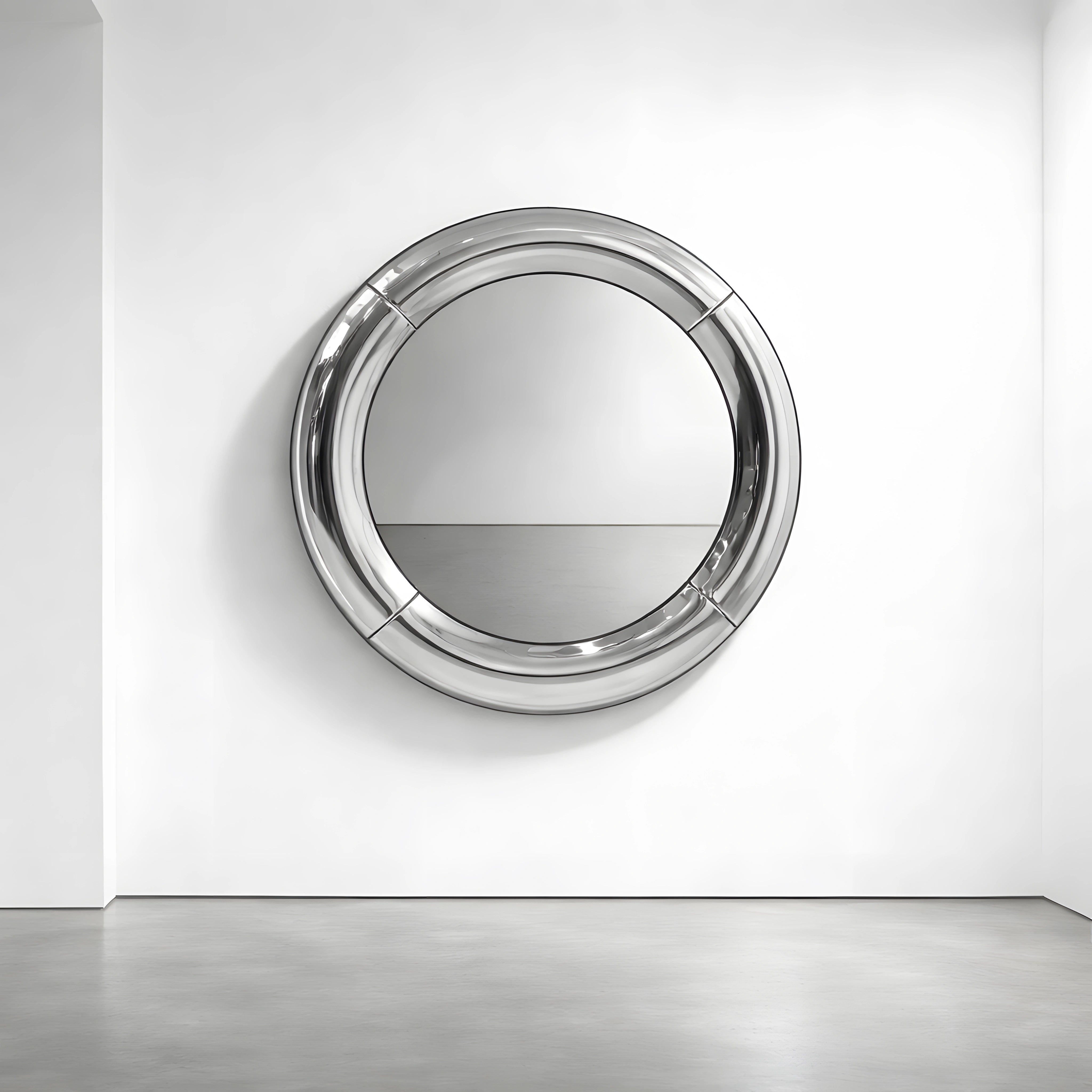 Atlas Mirror | Polished Steel Mirror Interior Moderna